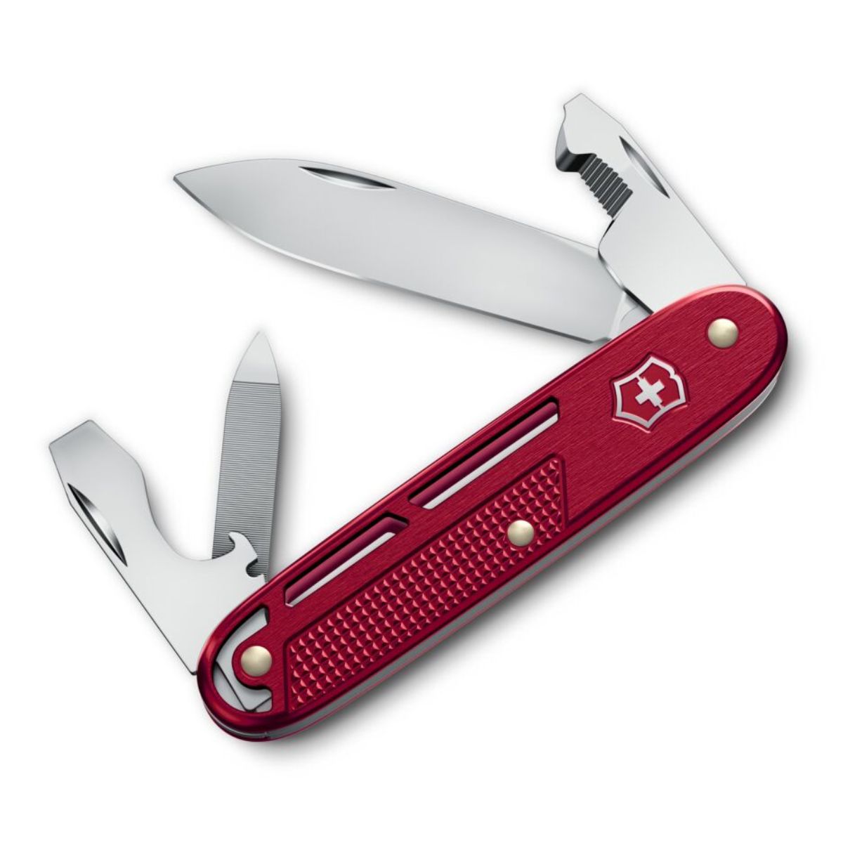 Victorinox Synergy Alox Swiss Army Kinfe 93 mm 9 Functions Aluminium Scales Red 0.8216.20
