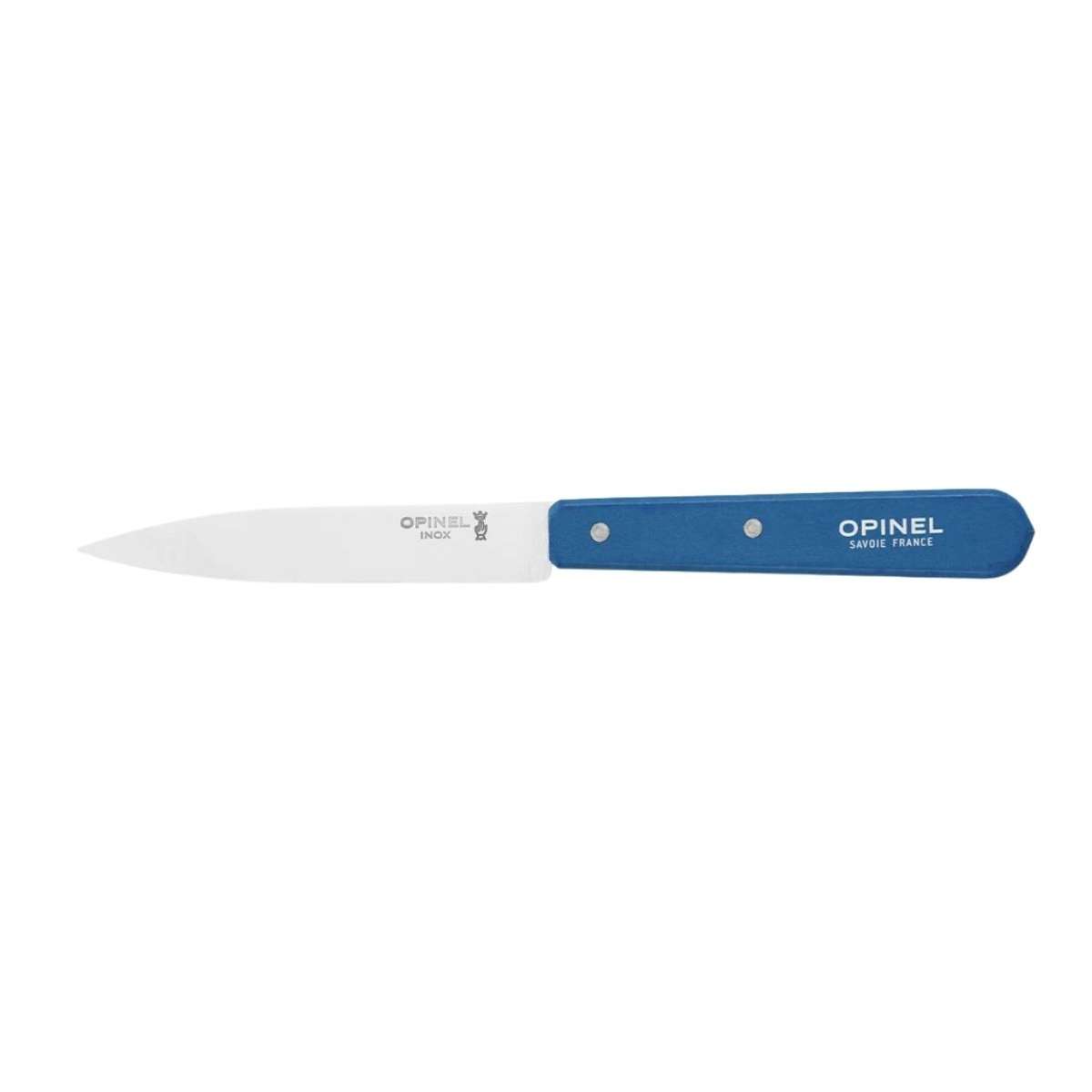 Opinel Paring Knife 10 cm Blue Wooden Handle No 112 Paysage 003206