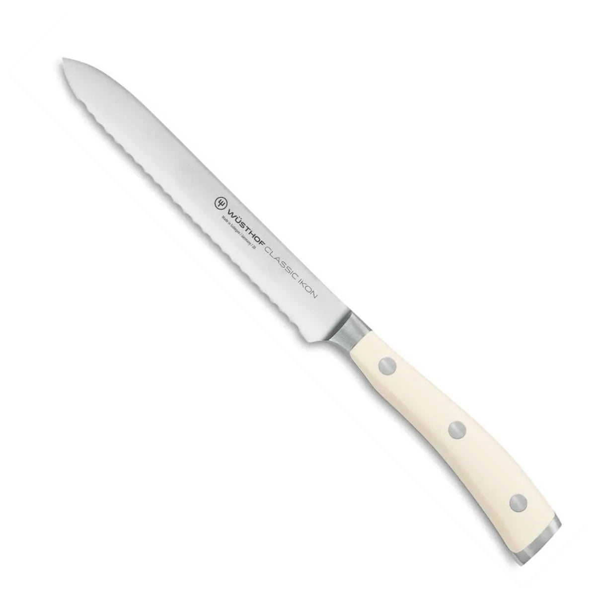 Wusthof Serrated Cold Cuts Knife 14 cm Classic Ikon Creme 1030431614