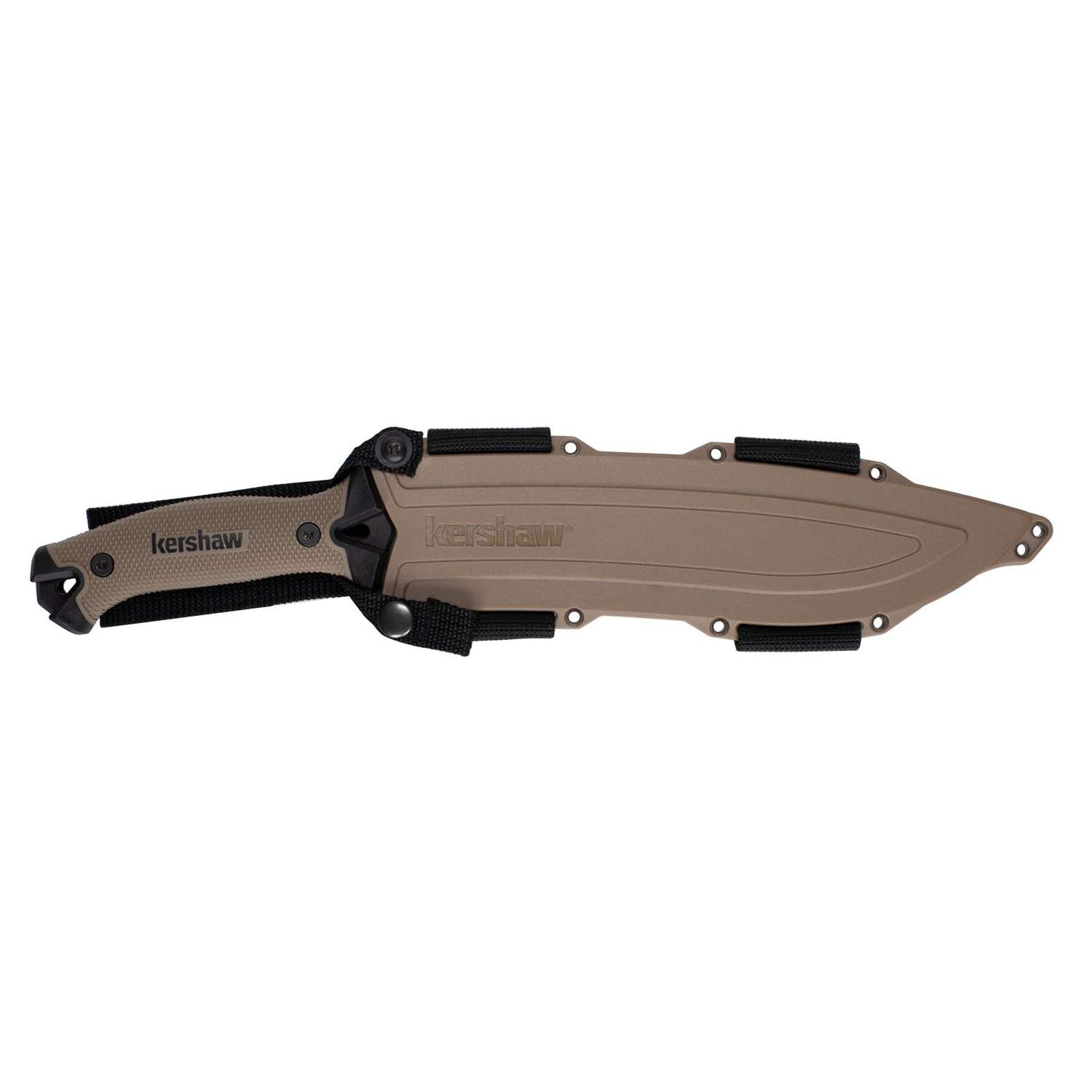Kershaw Camp 10 Machete 25 cm Non-Slip Tan/Black Handle 1077TAN