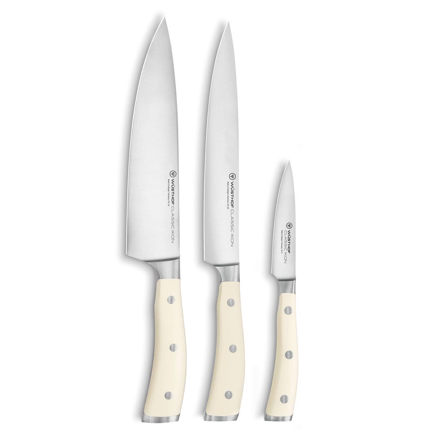 Wusthof Knives Set 3 pcs Gift Box Classic Ikon Creme 1120460301