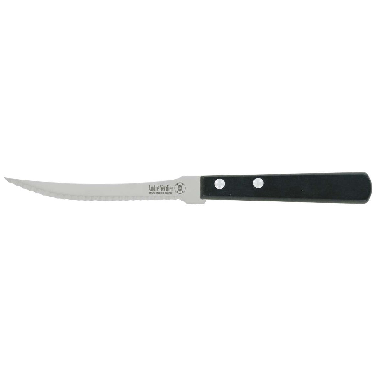 Andre verdier Serrated Tomato Knife 12 cm Black Wooden Handle Prepa Culi