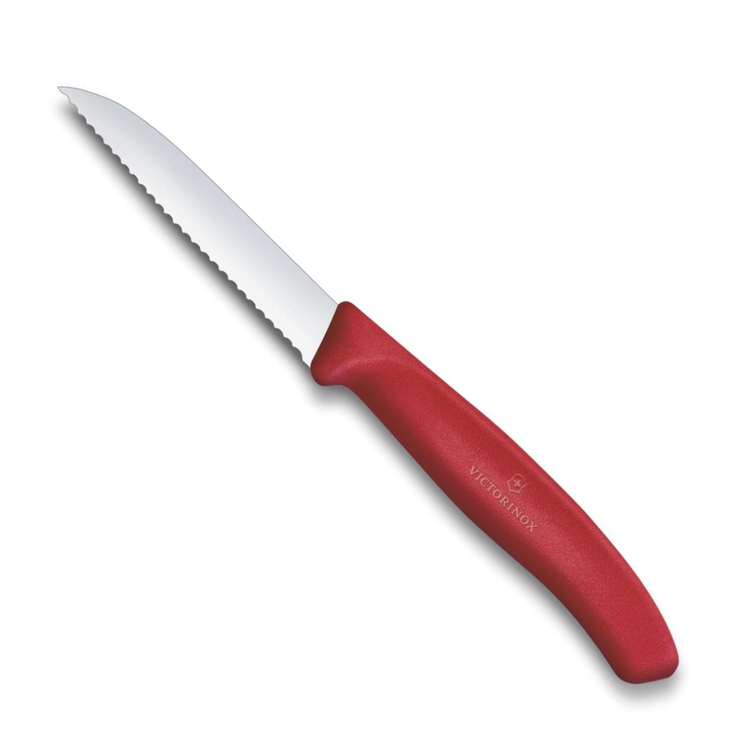 Victorinox Serrated Paring Knife 8 cm Red Handle Swiss Classic 6.7431.C1