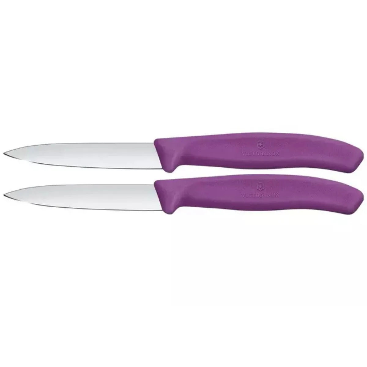Victorinox Paring Knives 8 cm Purple Handles 2 pcs Set Swiss Classic 6.7605.2C1
