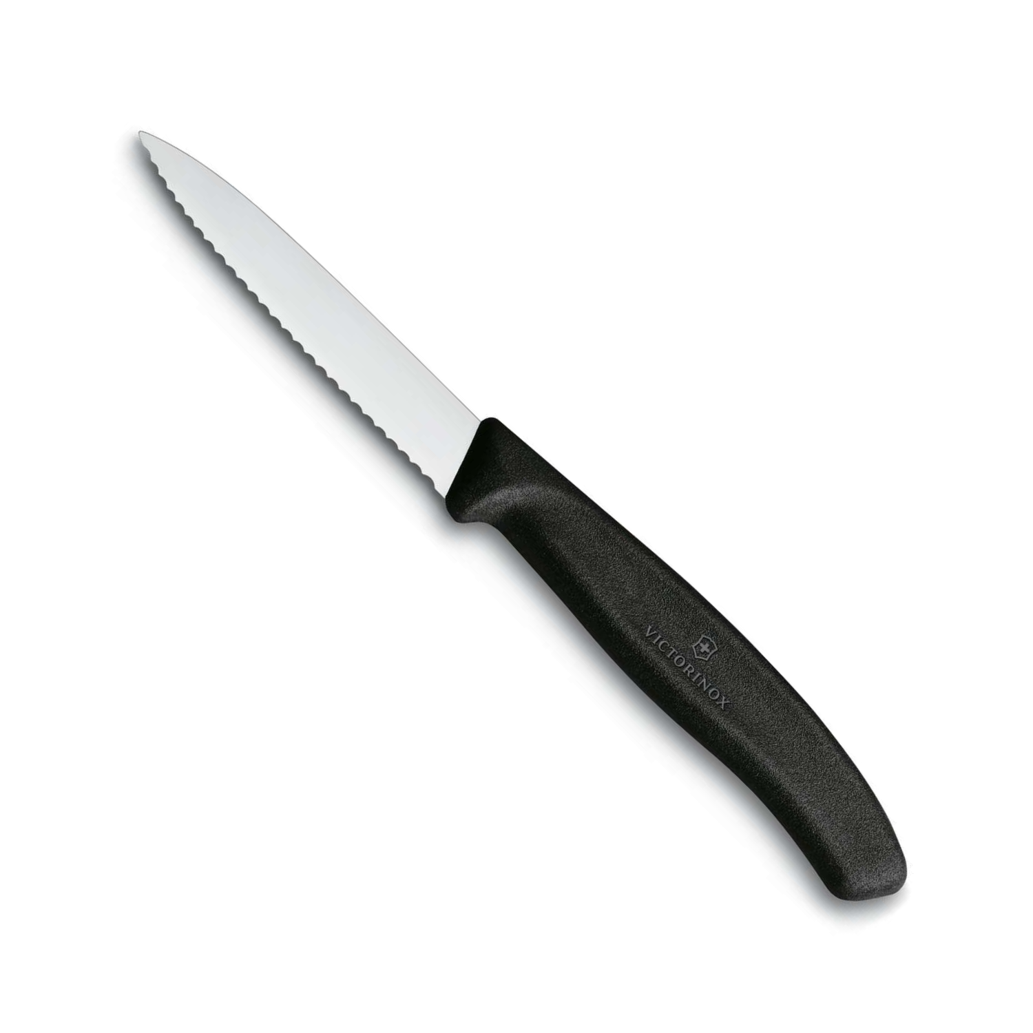 Victorinox Serrated Paring Knife 8 cm Black Handle Swiss Classic 6.7633