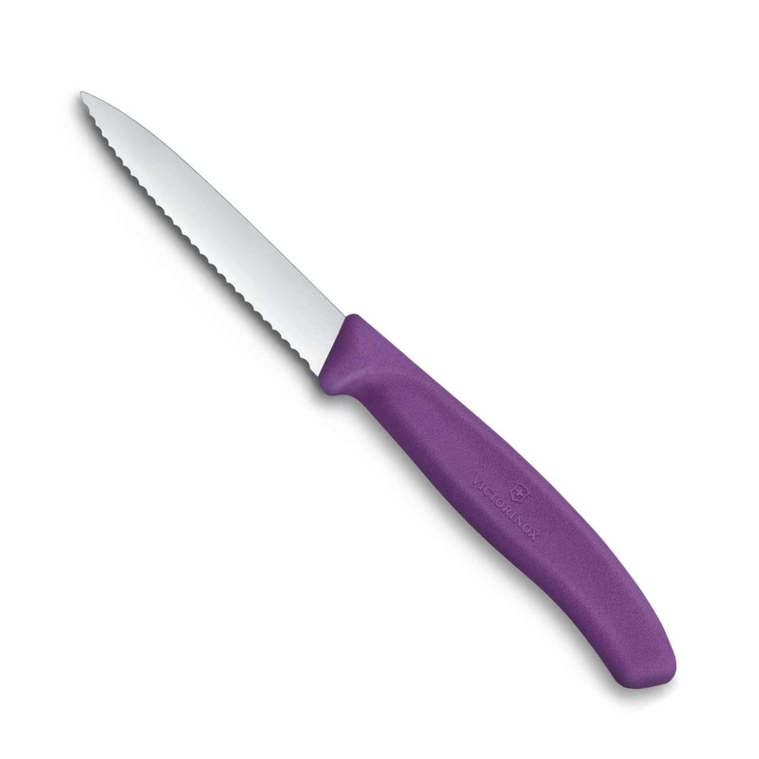 Victorinox Serrated Paring Knife 8 cm Purple Handle Swiss Classic 6.7635.C1