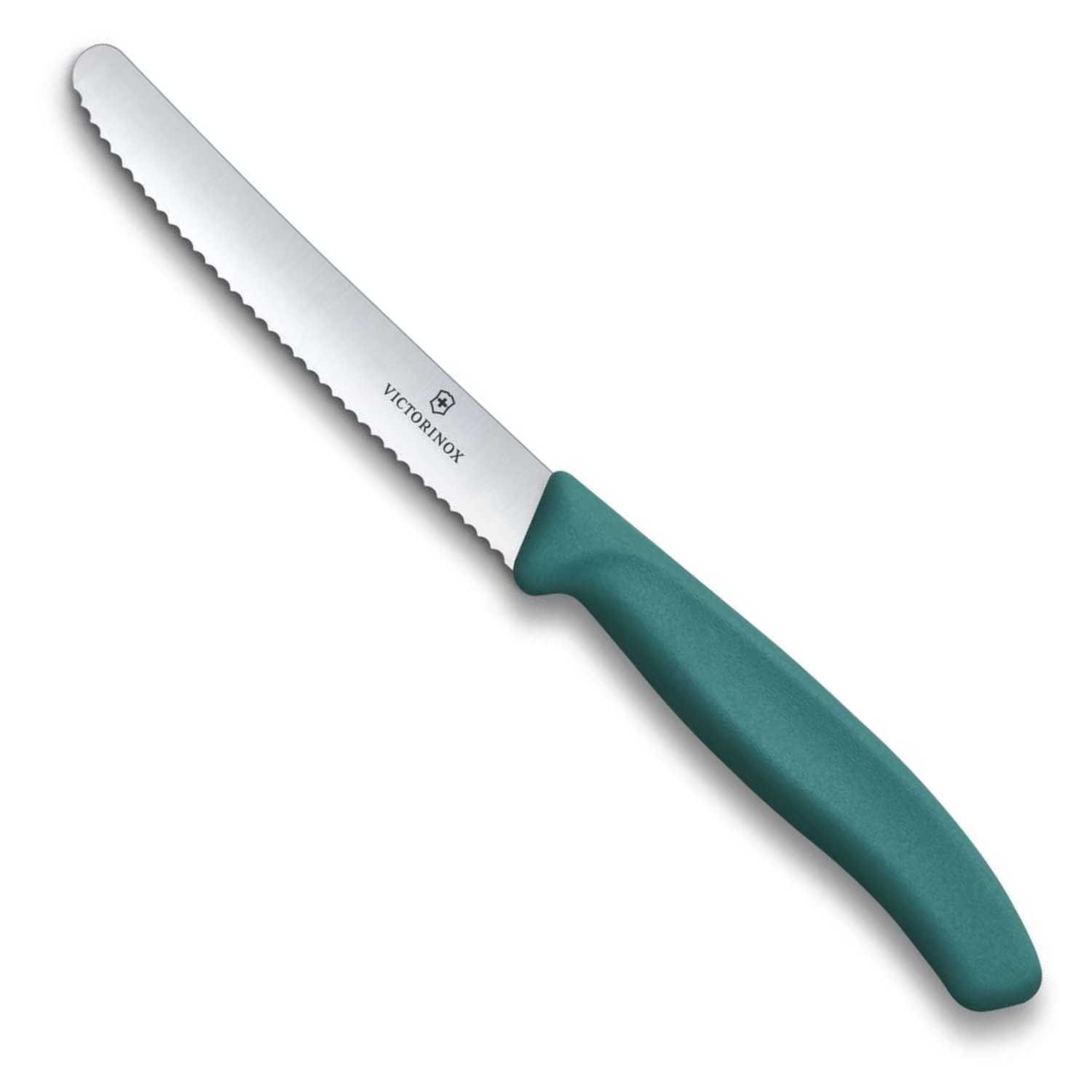 Victorinox Serrated Paring Knife 11 cm Green Handle Swiss Classic 6.7834.C1