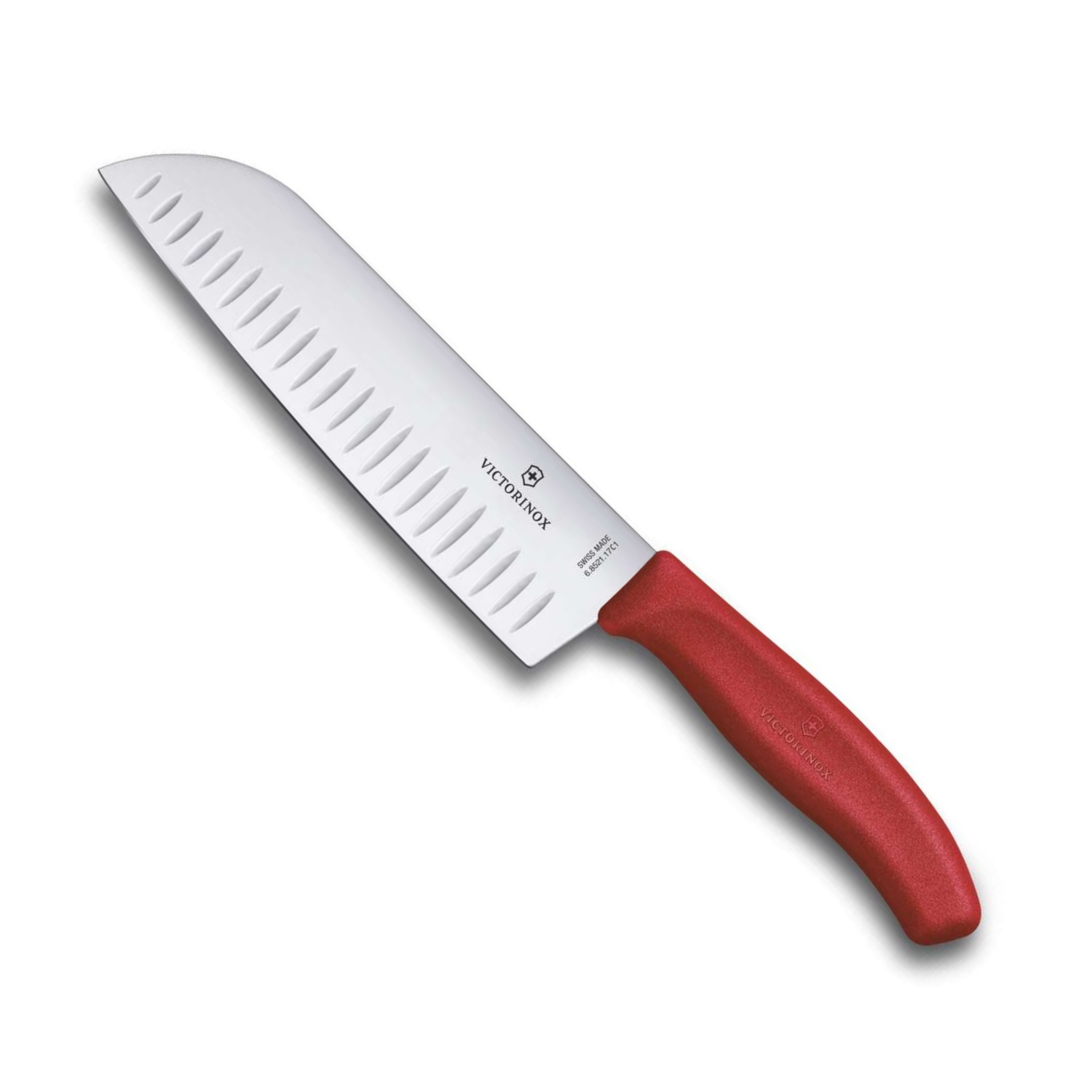 Victorinox Santoku Knife 17 cm Red Handle Swiss Classic