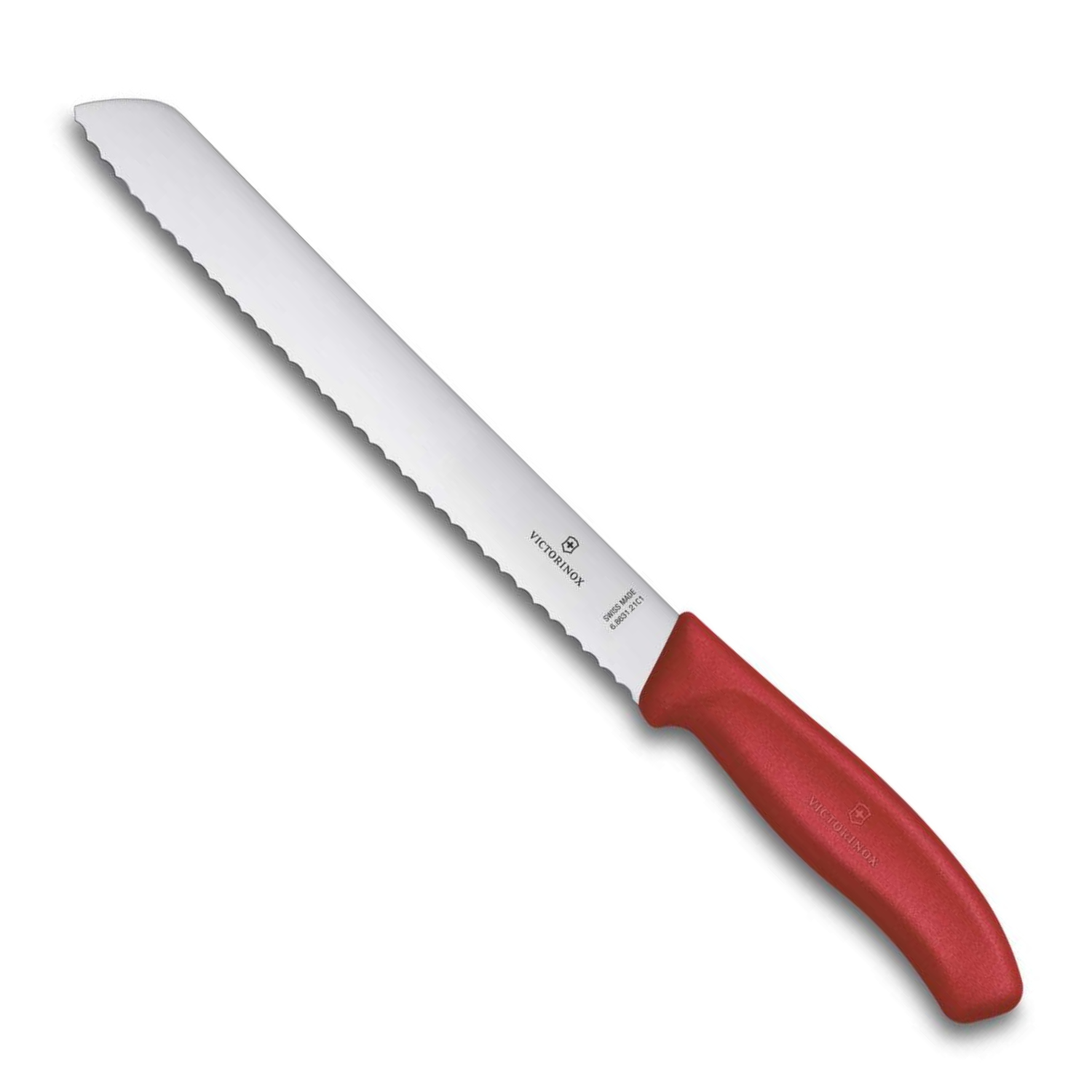 Victorinox Serrated Bread Knife 21 cm Red Handle Swiss Classic