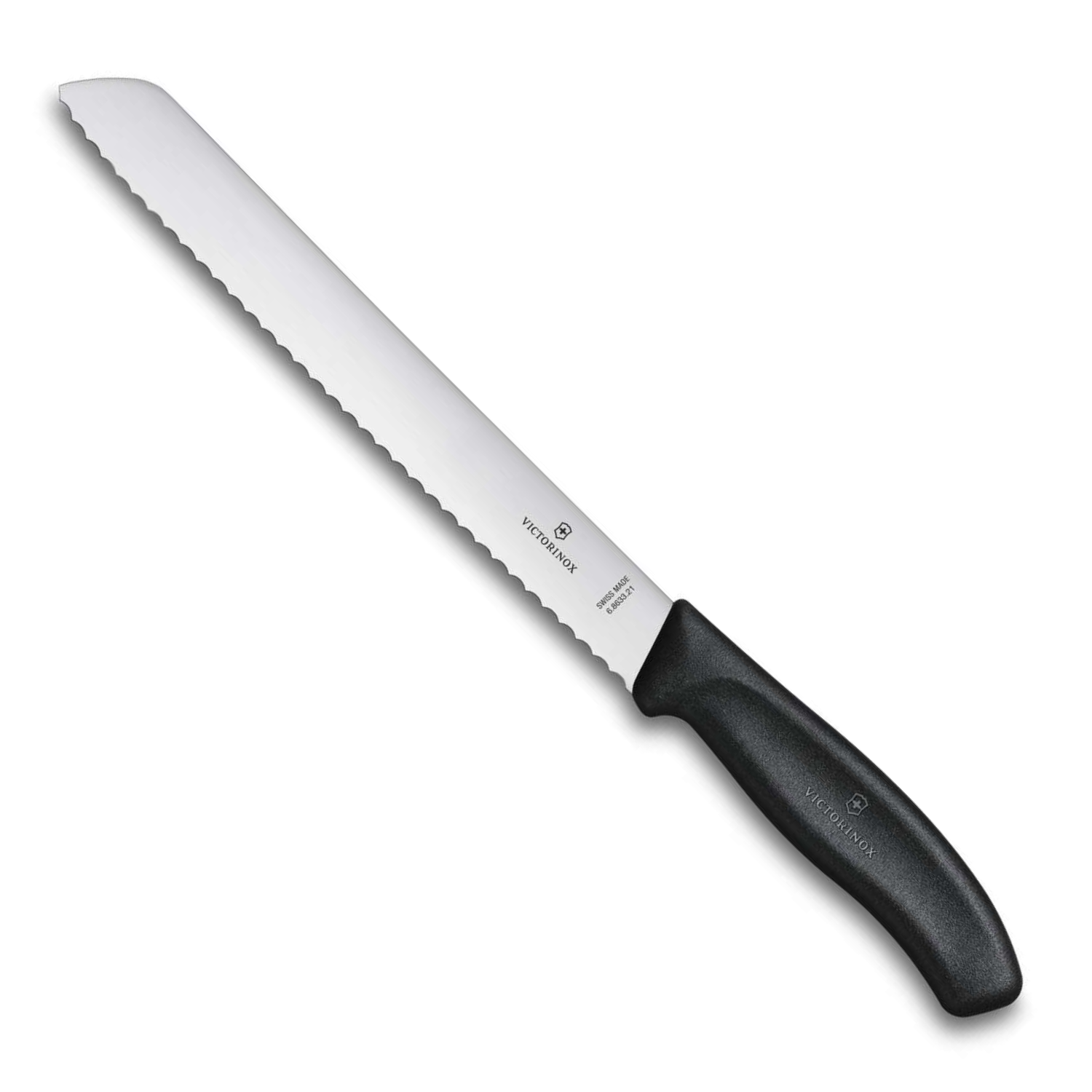 Victorinox Serrated Bread Knife Black Handle 21 cm Swiss Classic 6.8633.21B