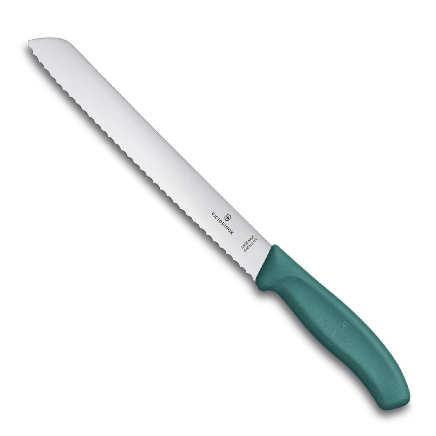 Victorinox Serrated Bread Knife 21 cm Green Handle Swiss Classic