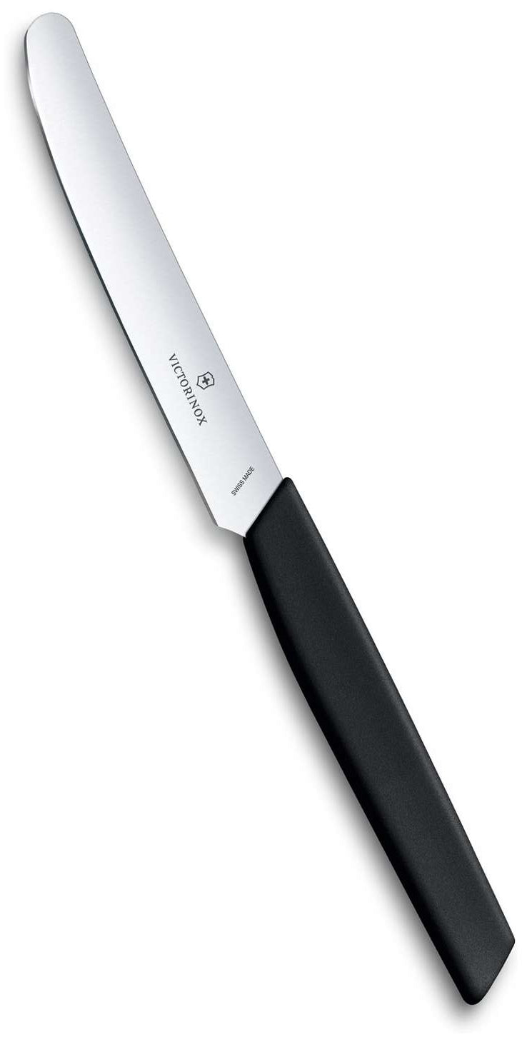 Victorinox Round Utility Knife 11 cm Black Swiss Modern 6.9003.11