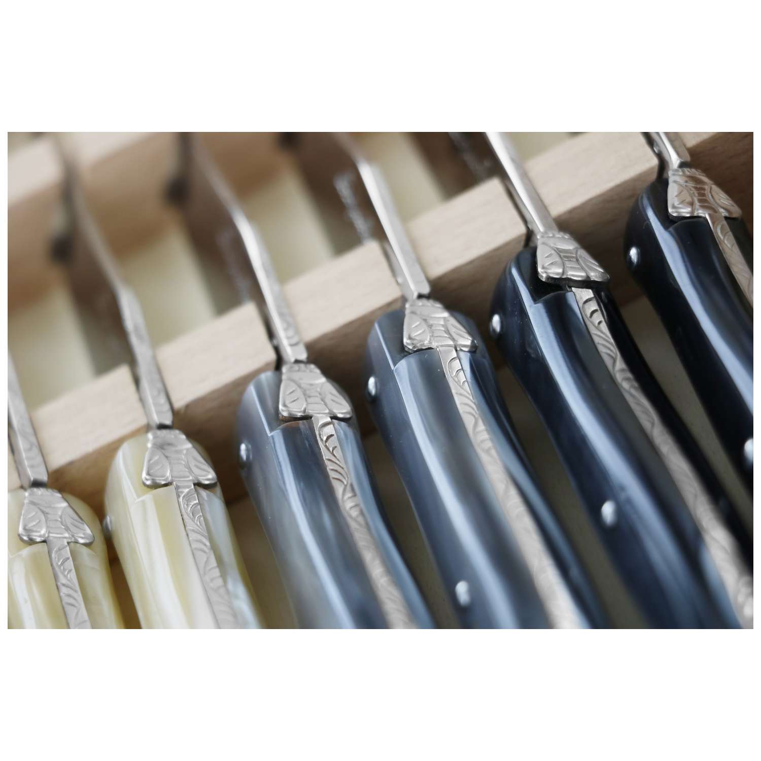 Andre verdier Steak Knife 12 cm 6-Piece Set Gift Box Neutral Laguiole Deluxe