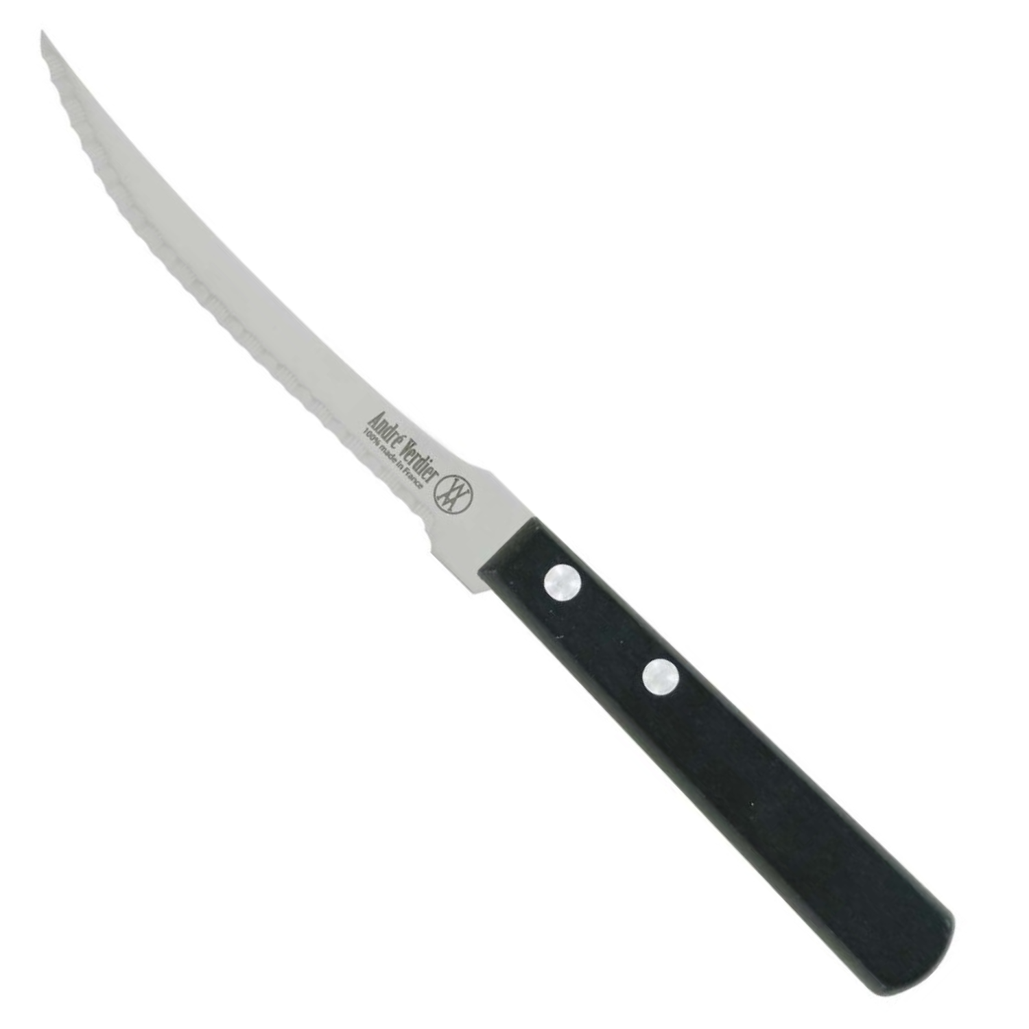 Andre verdier Serrated Tomato Knife 12 cm Black Wooden Handle Prepa Culi