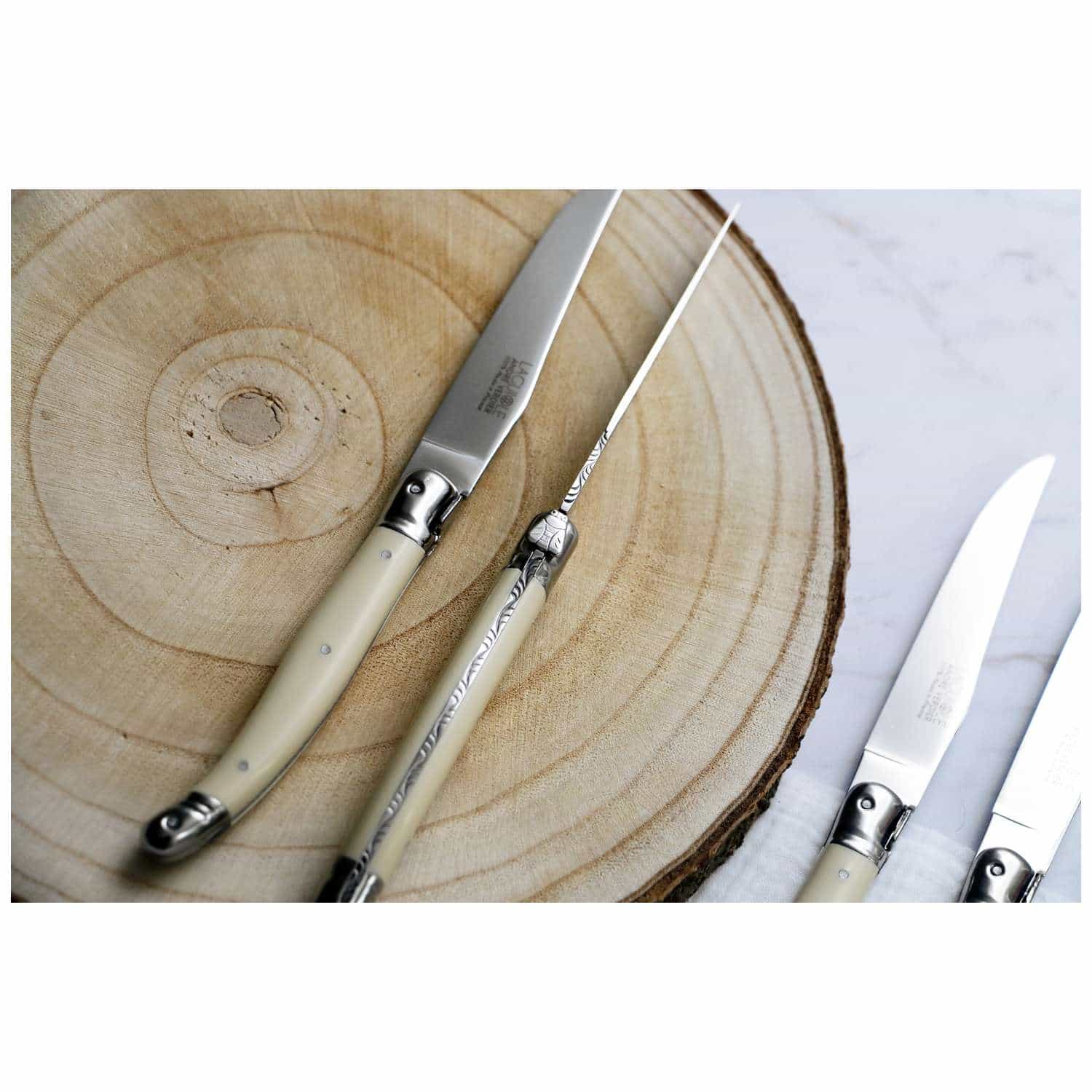 Andre verdier Steak Knife 12 cm With Ivory Handle Laguiole Classique 70.25I/ETZ