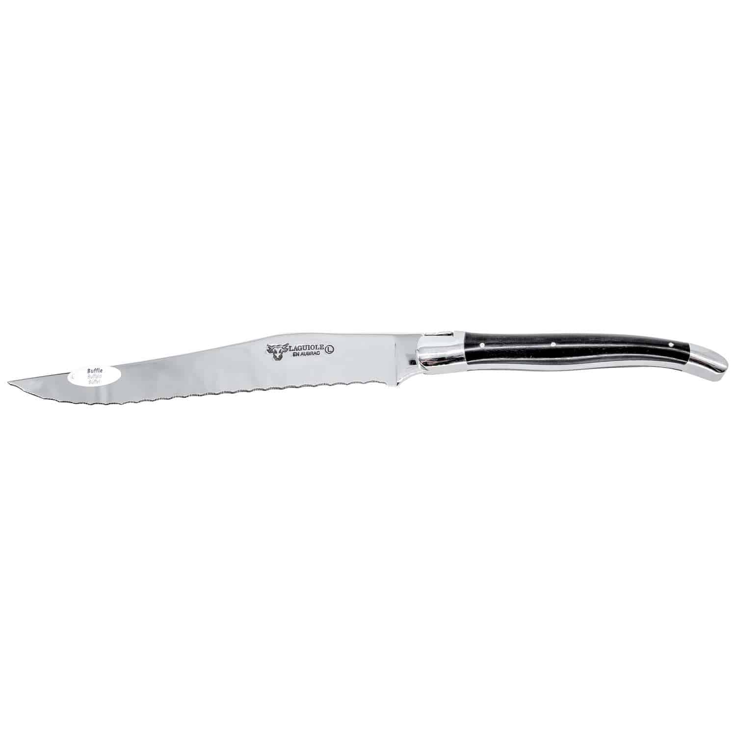 Laguiole en aubrac Bread Knife 18.5 cm With Buffalo Horn Handle Laguiole en Aubrac C2P99BUI