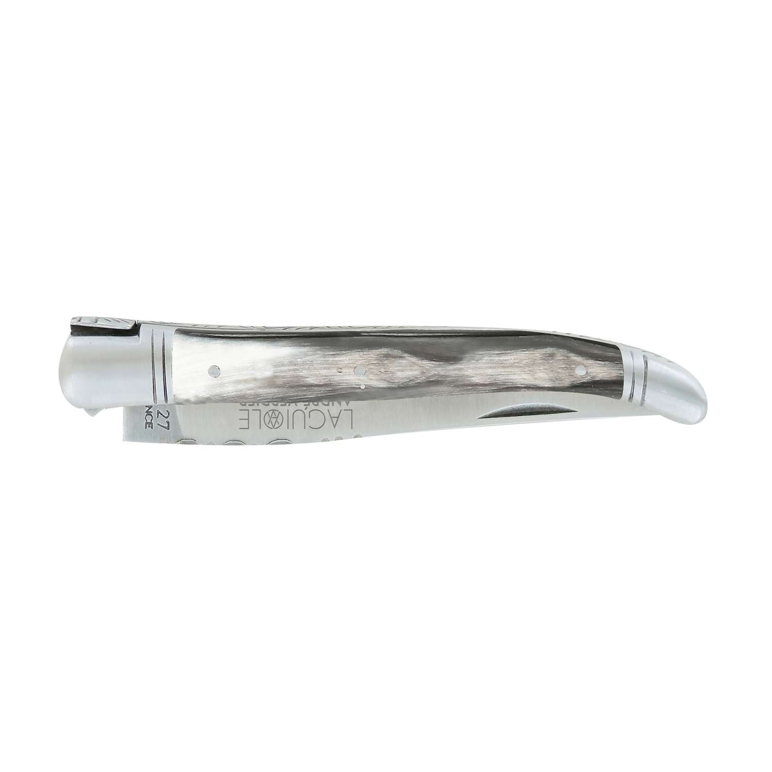 Andre verdier Pocket Knife 12 cm Black Horn Handle Laguiole Prestige