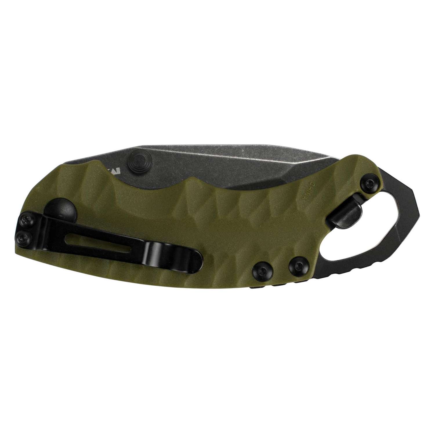 Kershaw Shuffle Tanto BlackWash Pocket Knife 7 cm Olive Handle 86 gr 8750TOLBWX