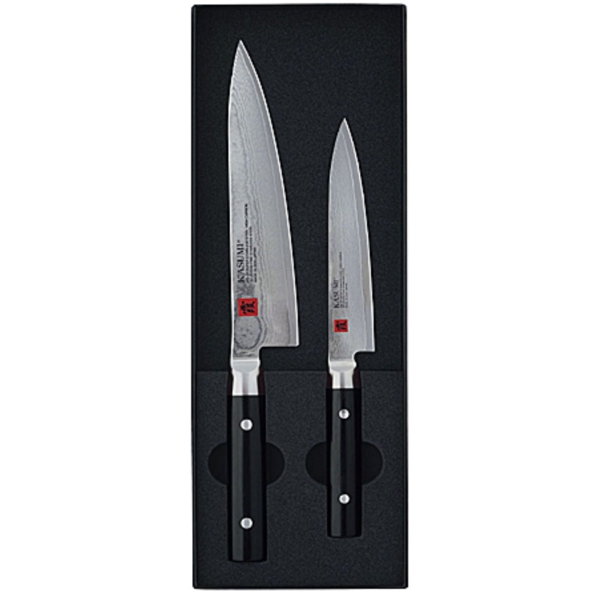 Kasumi Knives Set 2 pcs In Gift Box Damascus 892015