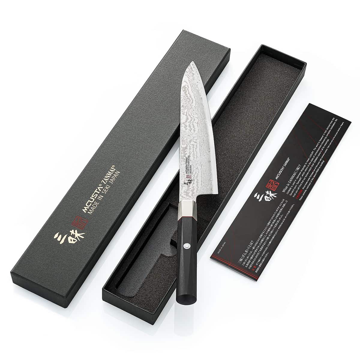 Mcusta zanmai Damascus Chef's Knife 21 cm Hybrid Splash HZ2-3005DS