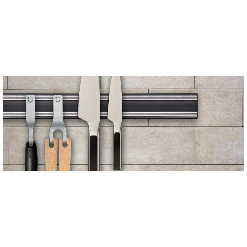 Bisbell Double Magnetic Knife Hook Metal Black BMDOHCDU01
