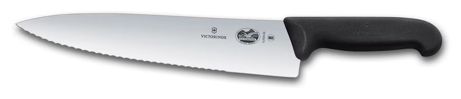 Victorinox Half Serrated Chef's Knife 25 cm Fibrox 5.2033.25