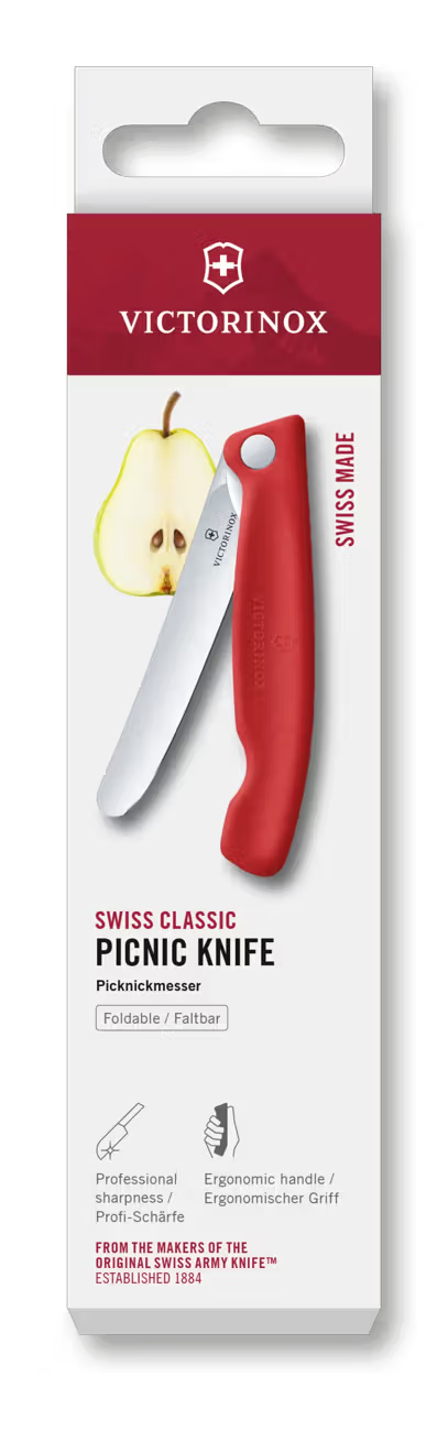 Victorinox Foldable Paring Knife 11 cm Red Handle Swiss Classic 6.7801.FC1