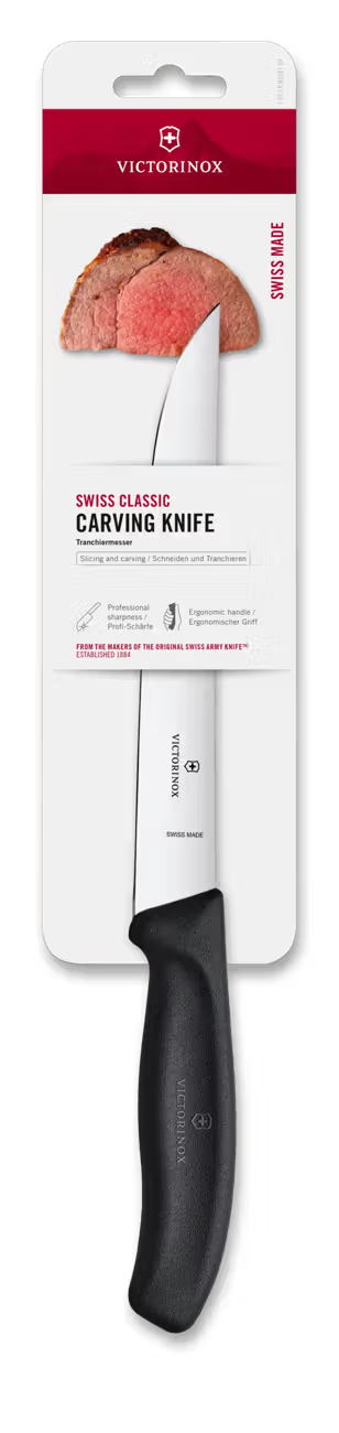 Victorinox Carving Knife 18 cm Black Handle Swiss Classic 6.8103.18B