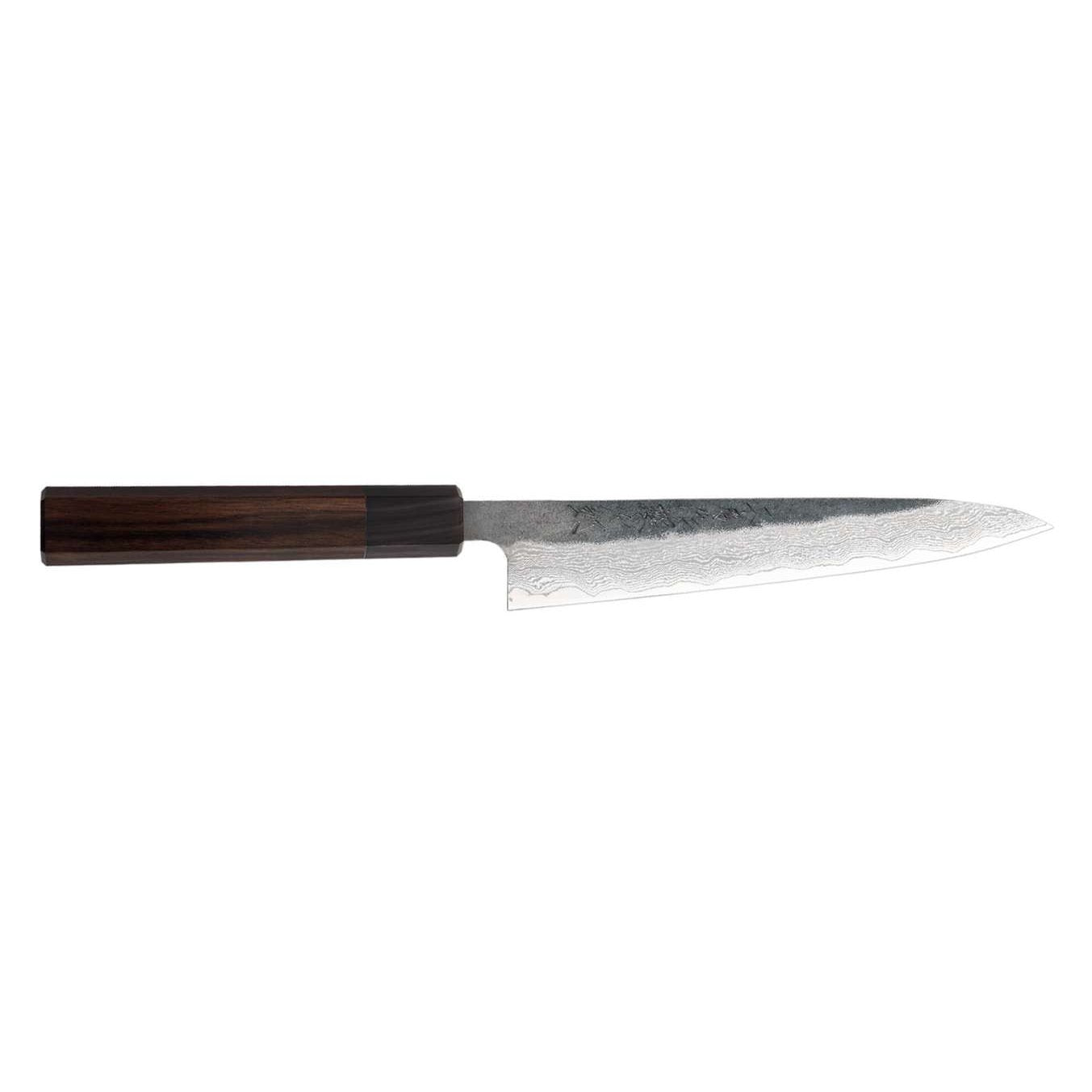 Tojiro Damascus Handmade Utility Knife 15 cm Ebony Handle