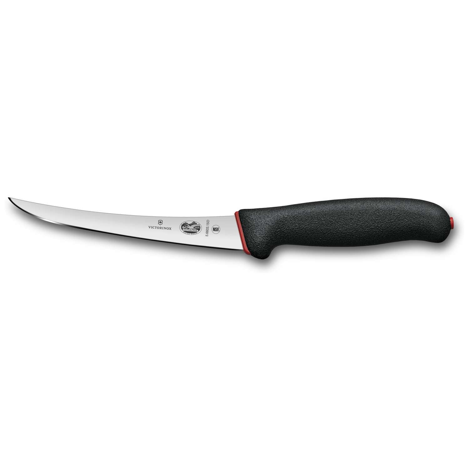 Victorinox Curved Boning Knife Narrow Blade 15 cm Dual Grip Handle 5.6603.15D