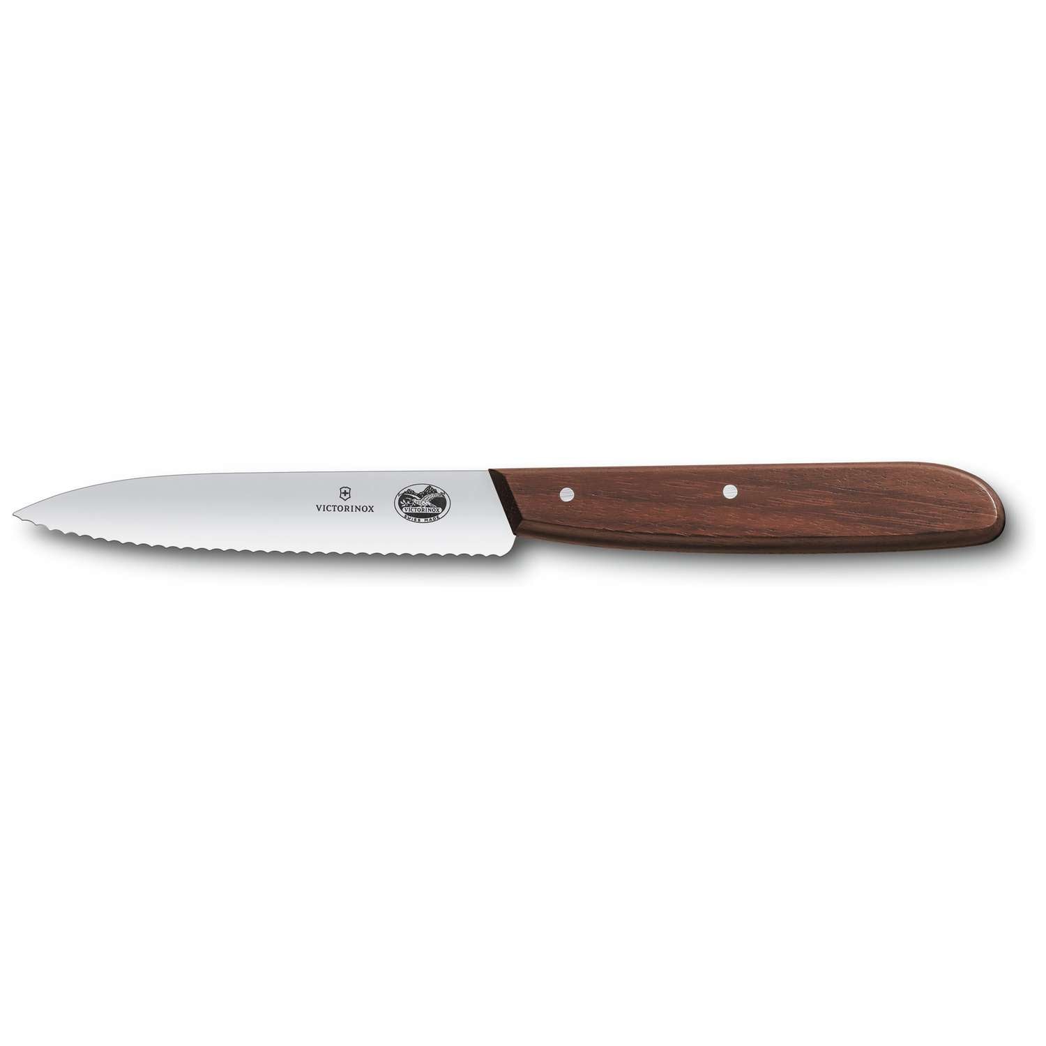 Victorinox Serrated Paring Knife 10 cm Wooden Handle 5.0730