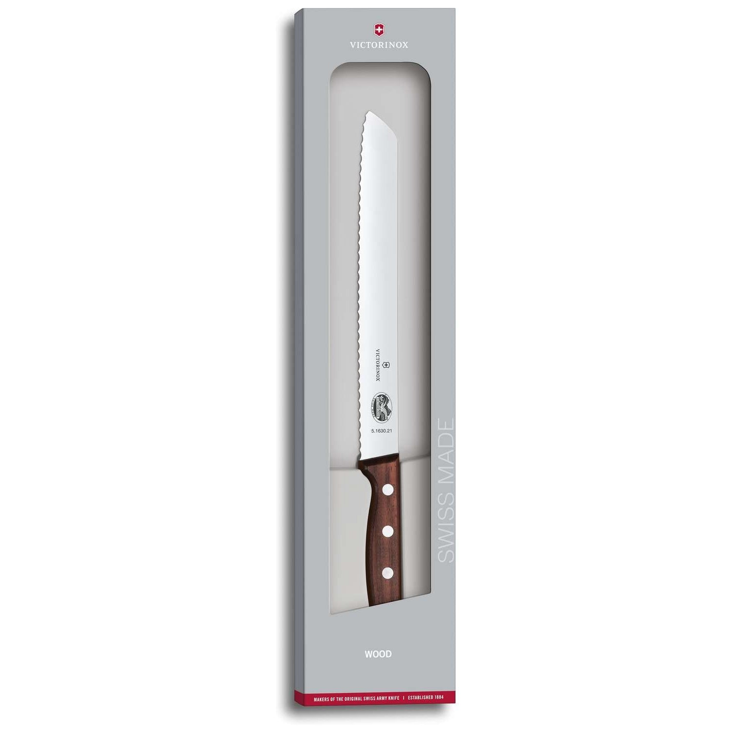 Victorinox Bread Knife 21 cm Gift Box Handle Rosewood 5.1630.21G