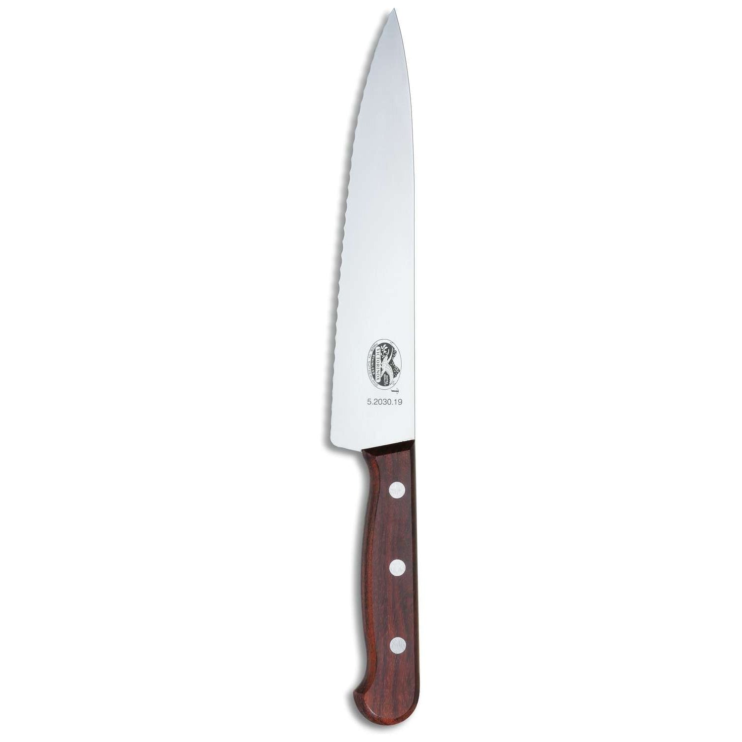 Victorinox Serrated Chef's Knife 22 cm Wooden Handle 5.2030.22