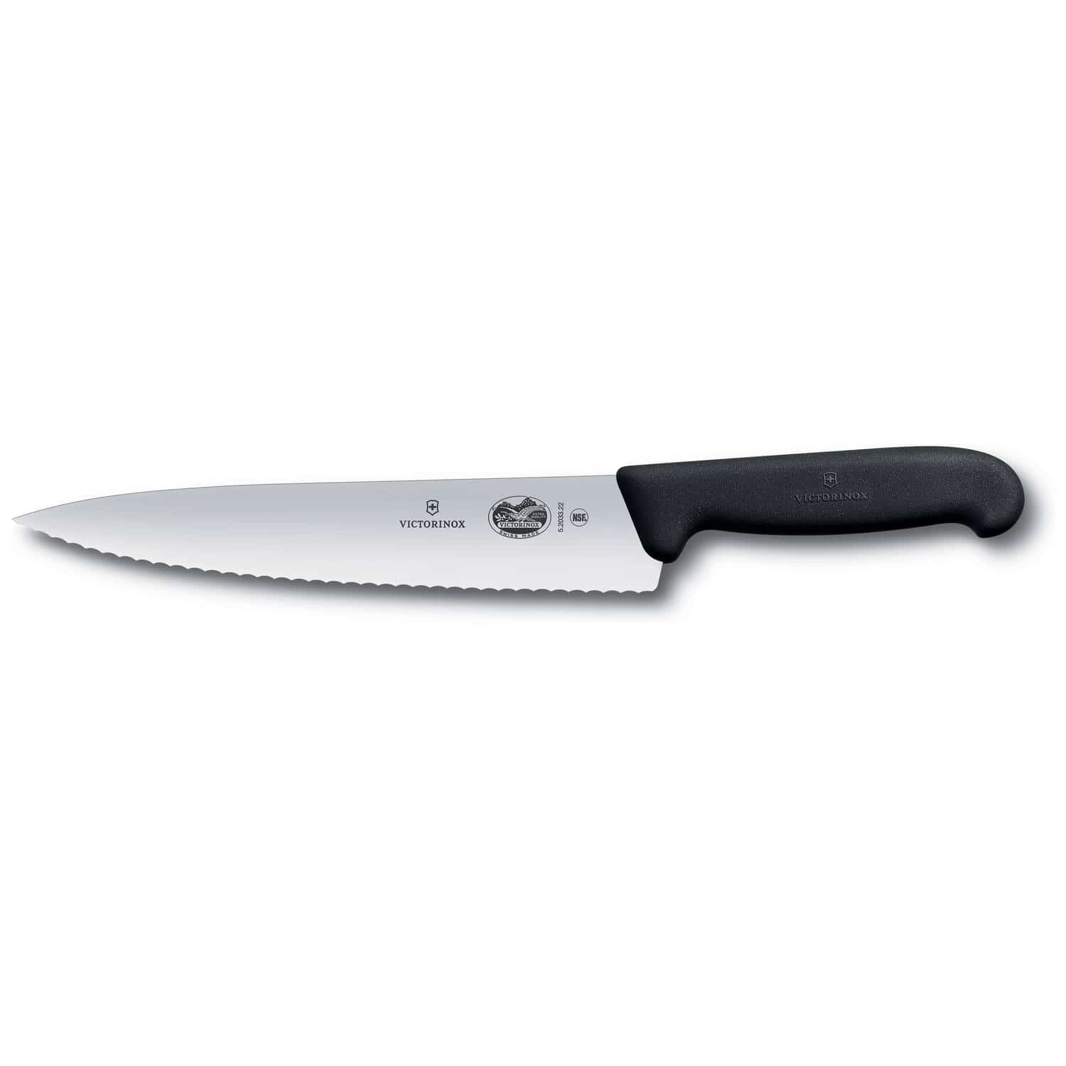 Victorinox Serrated Chef's Knife 19 cm Fibrox 5.2033.19