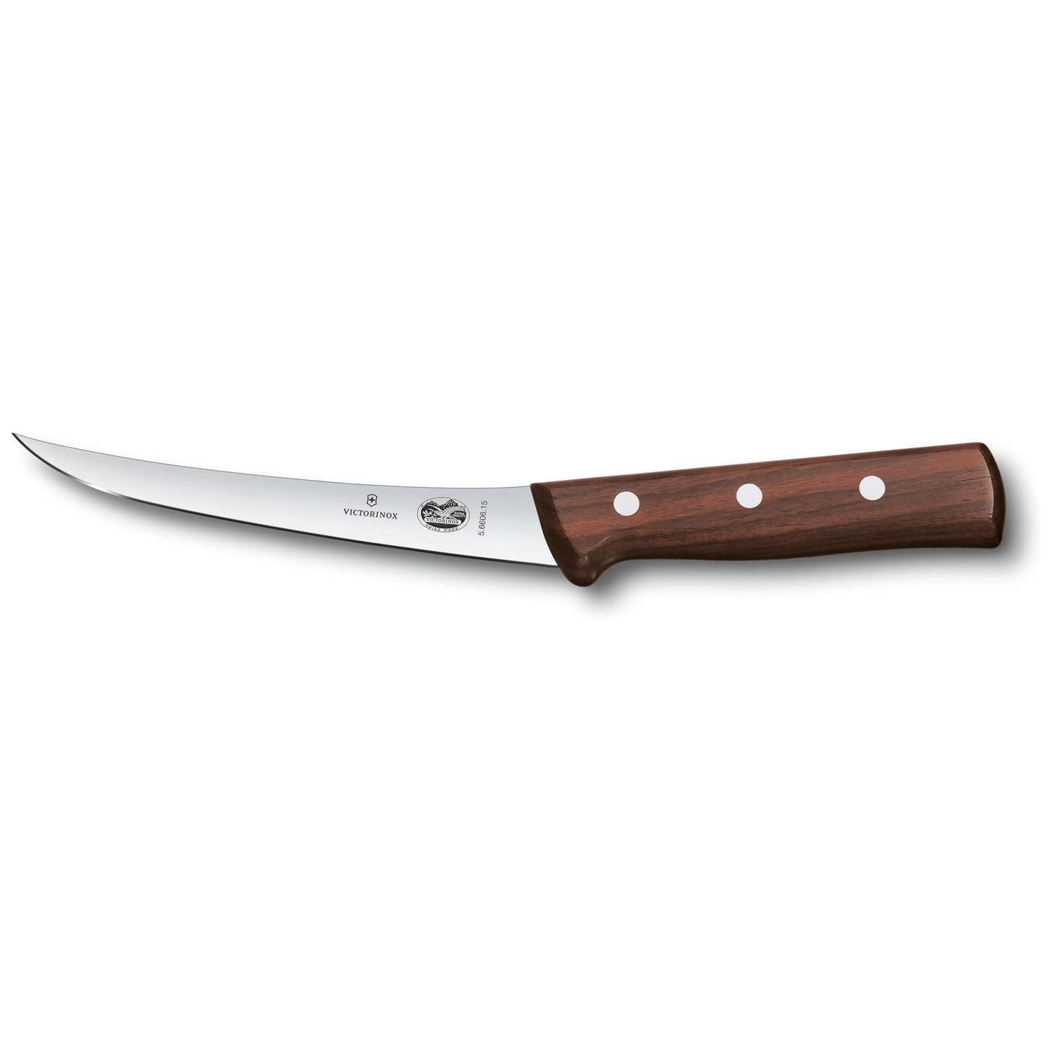 Victorinox Curved Boning Knife Narrow Blade 12 cm Handle Rosewood 5.6606.12
