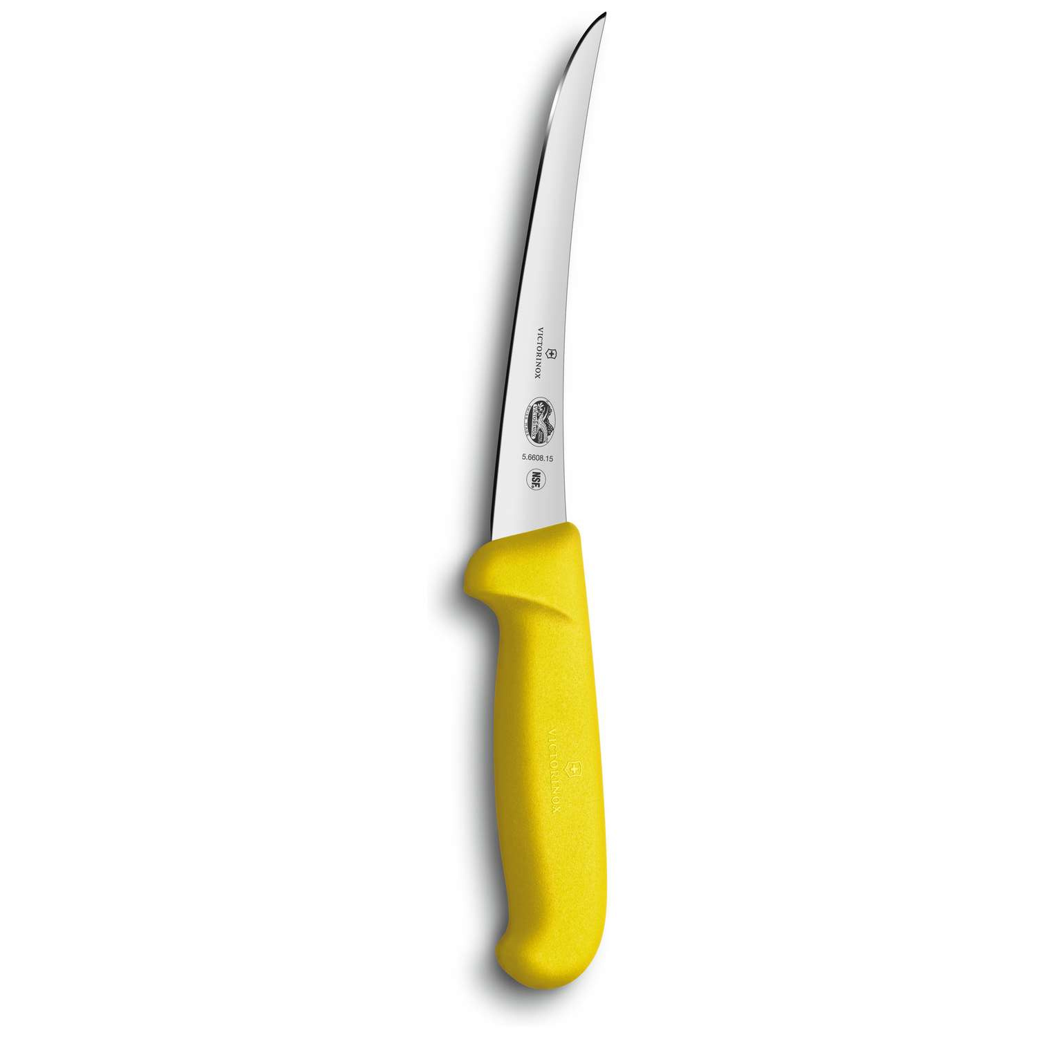 Victorinox Μαχαίρι ξεκοκαλίσματος 15 εκατ. με καμπύλη στενή λάμα κίτρινη λαβή Fibrox 5.6608.15