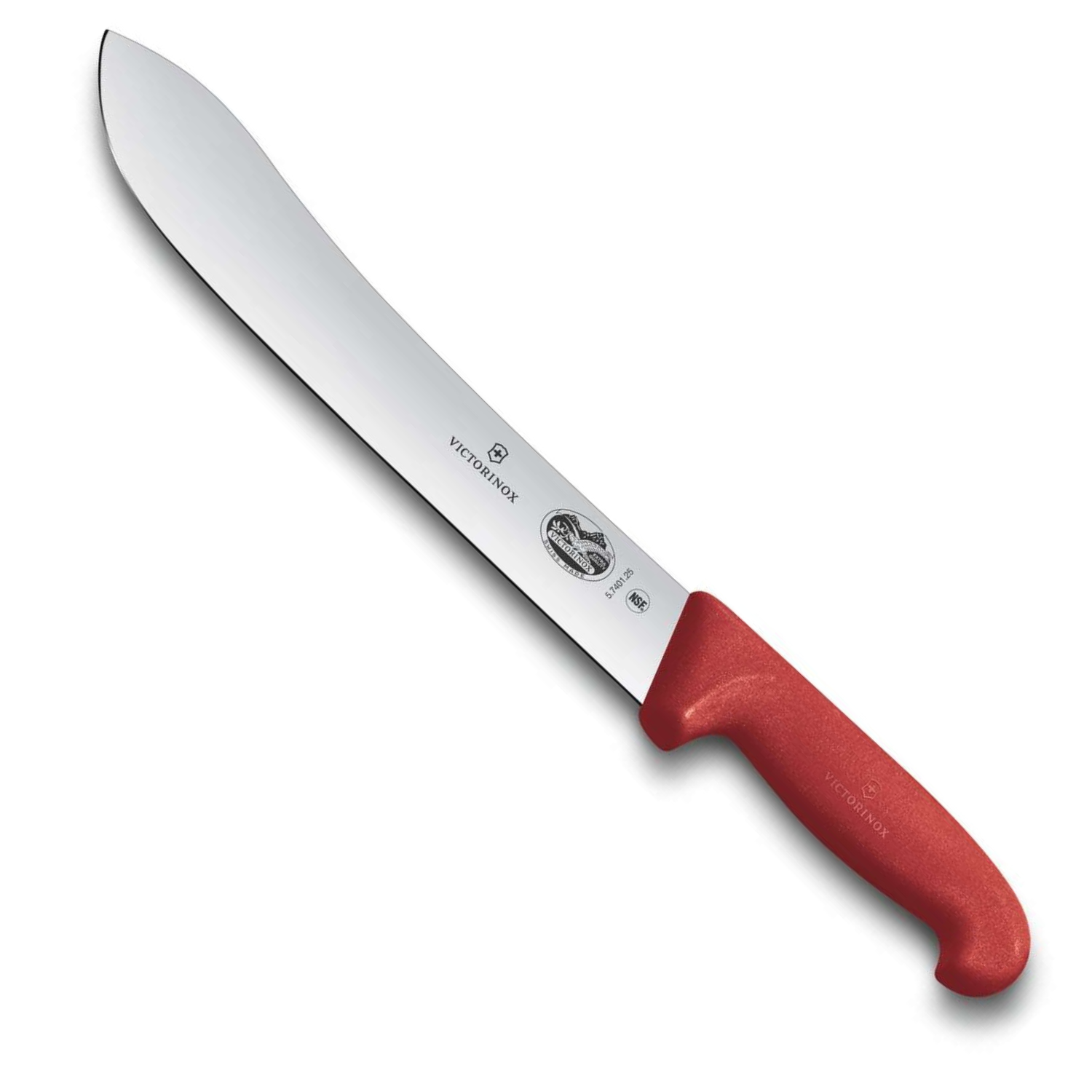 Victorinox Butcher Knife with Wide Tip 25 cm Red Handle Fibrox 5.7401.25