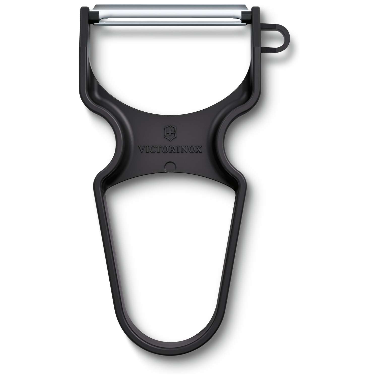 Victorinox Stainless Steel Peeler Horseshoe Black With Plastic Handle 6.0930.3