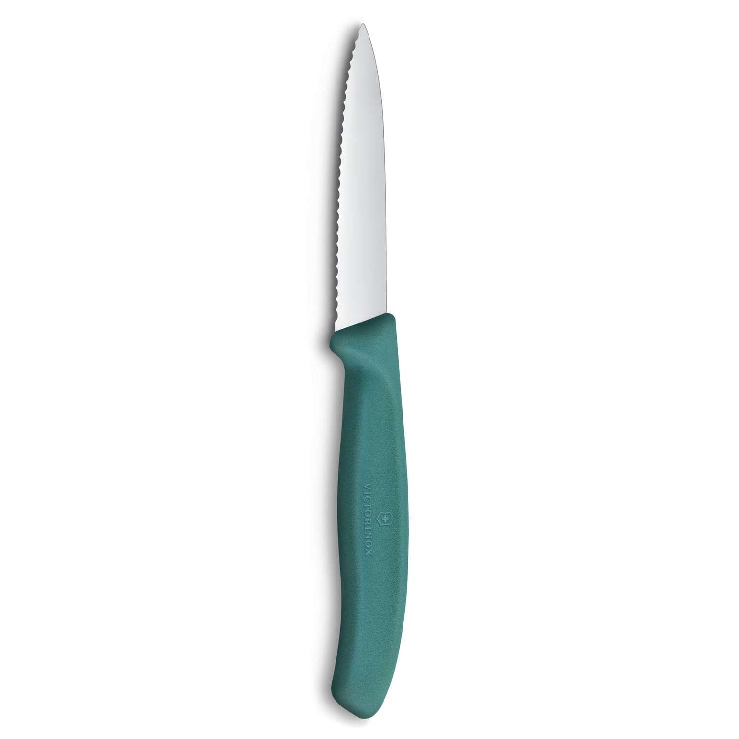 Victorinox Serrated Paring Knife 8 cm Green Handle Swiss Classic 6.7634.C1