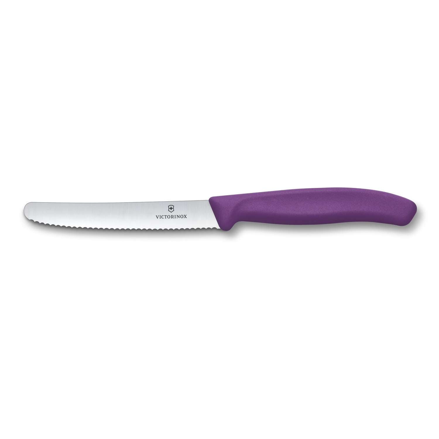 Victorinox Serrated Utility Knife 11 cm Purple Handle Swiss Classic 6.7835.C1