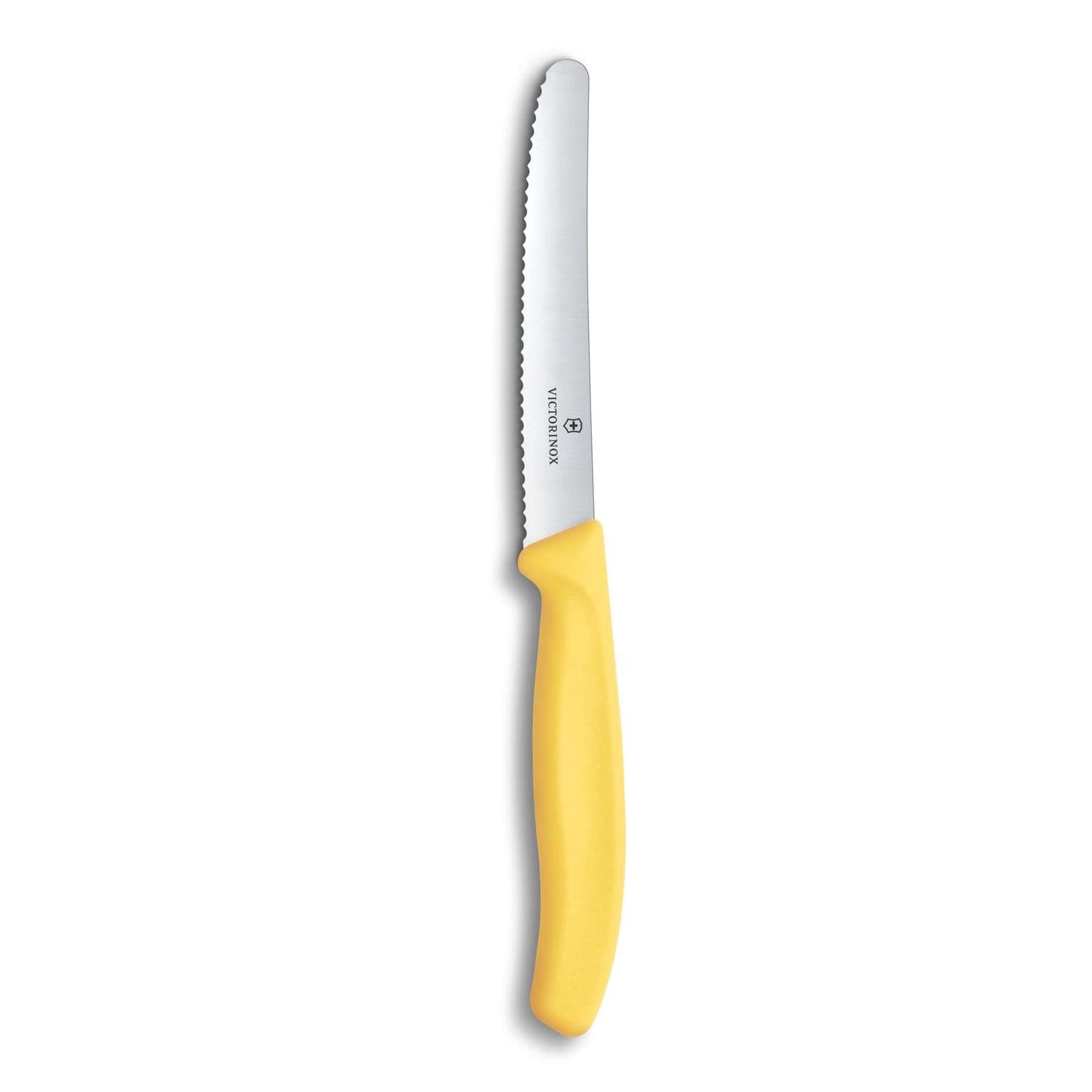 Victorinox Serrated Utility Knife 11 cm Yellow Handle Swiss Classic 6.7838.C1