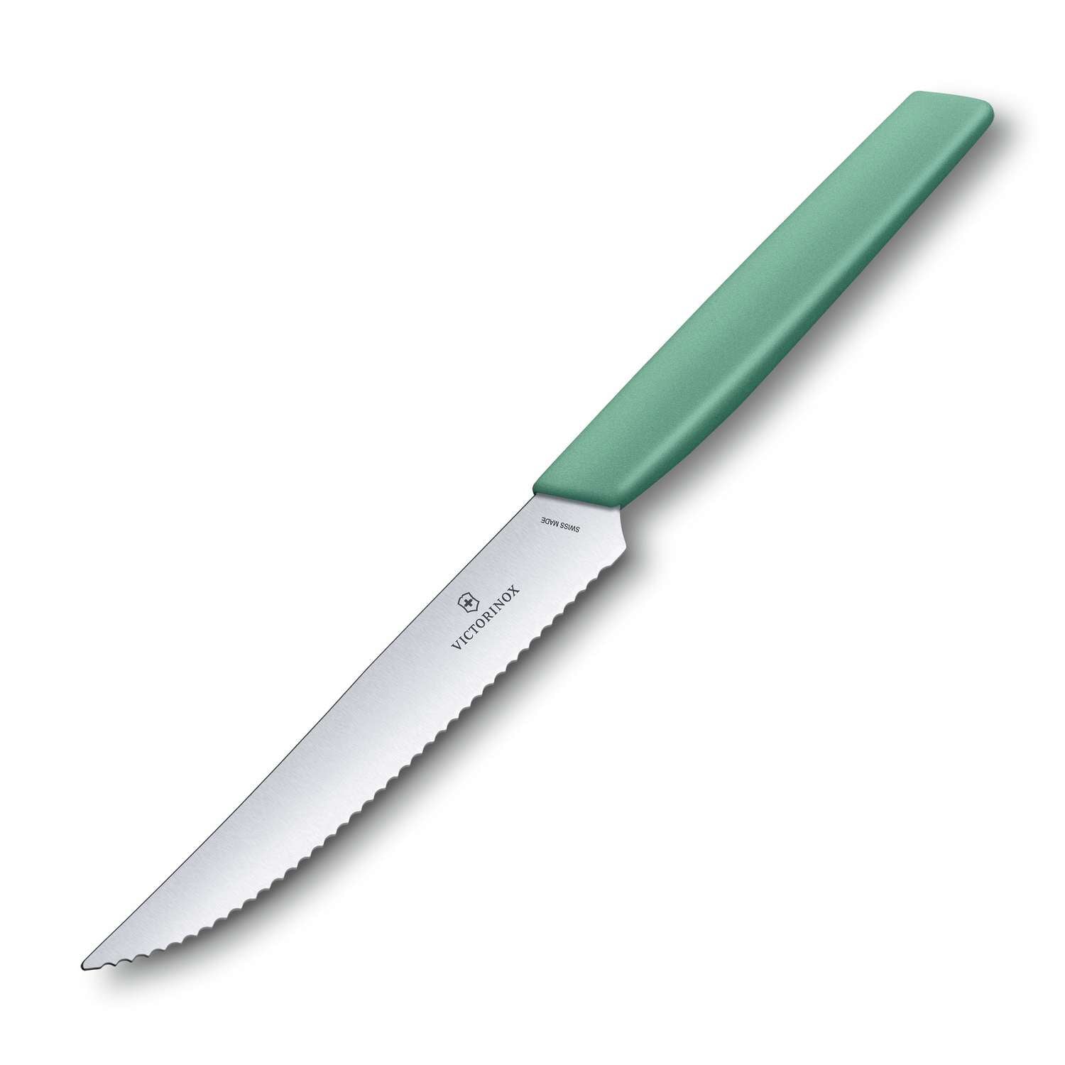 Victorinox Serrated Steak Knife 12 cm Green Pastel Swiss Modern