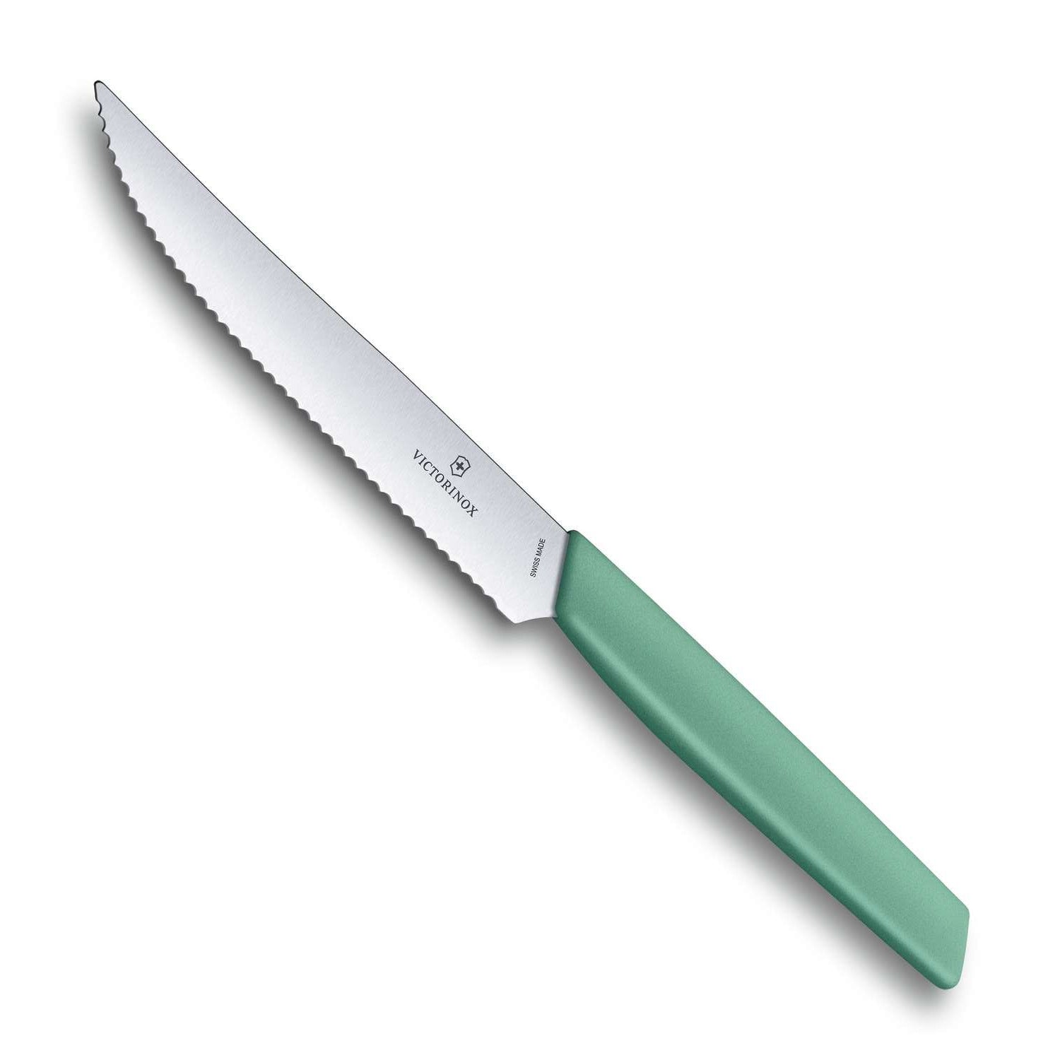 Victorinox Serrated Steak Knife 12 cm Green Pastel Swiss Modern