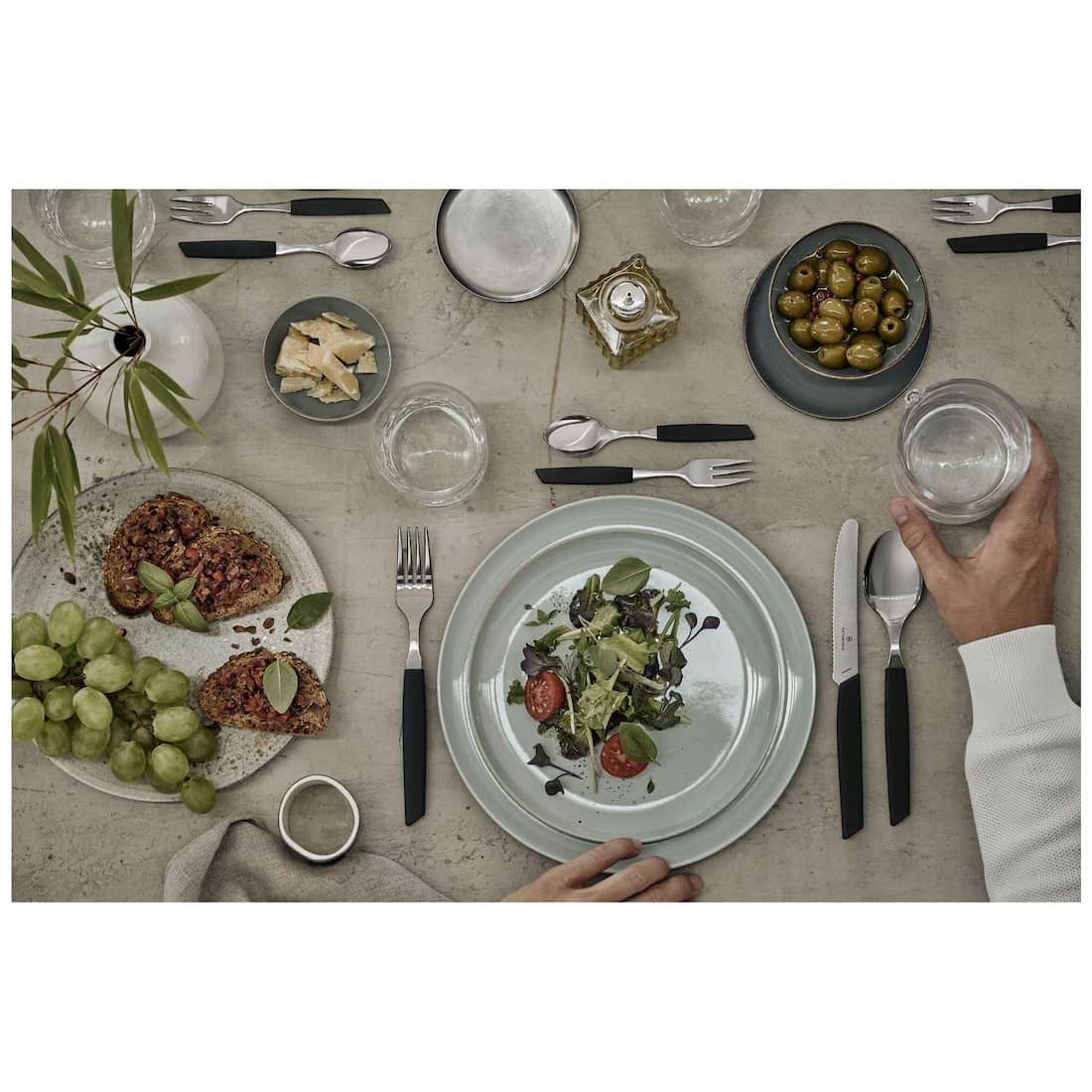 Victorinox Stainless Steel Cutlery Set 24 pcs Swiss Modern