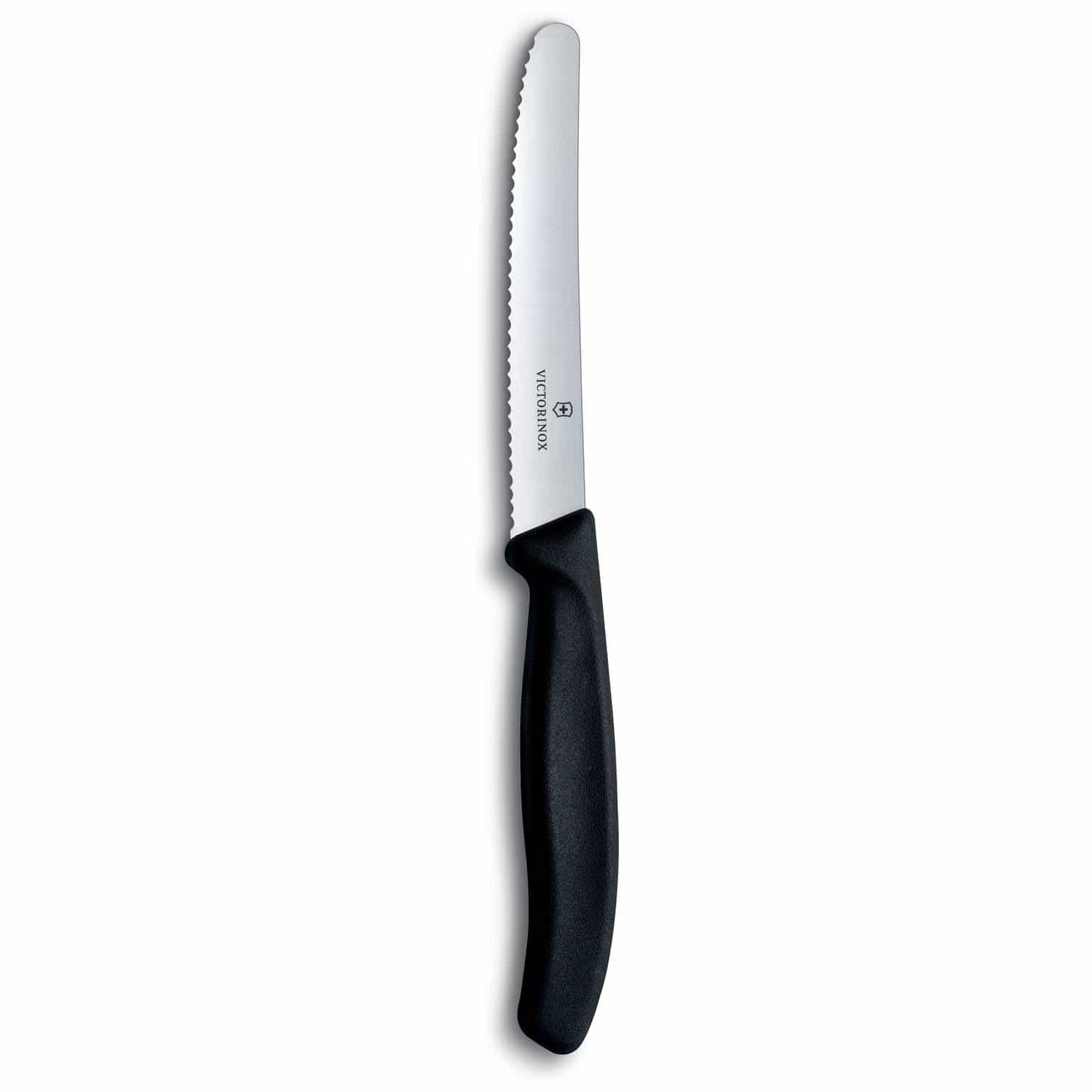 Victorinox Serrated Utility Knife 11 cm Black Handle Swiss Classic 6.7833