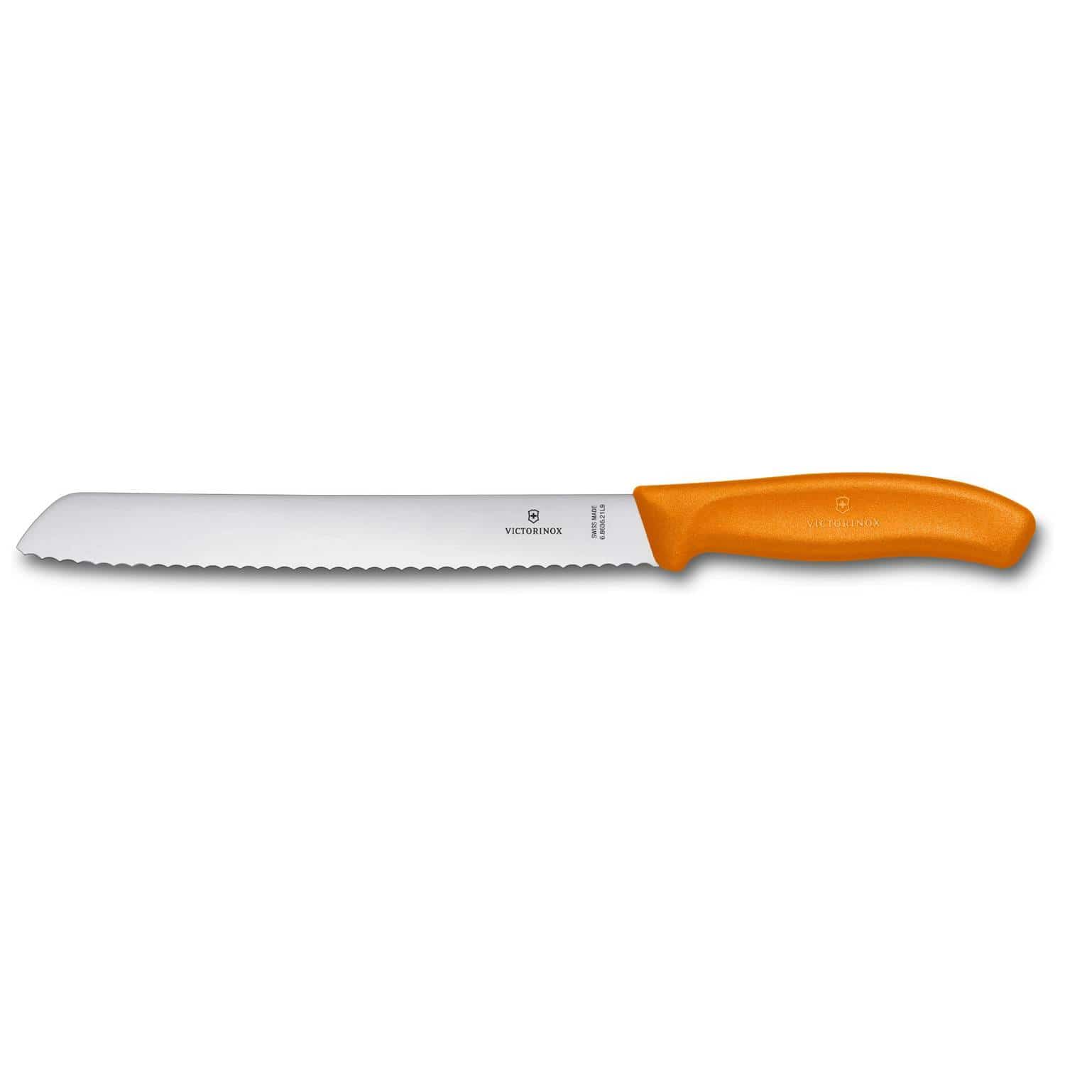 Victorinox Bread Knife Orange Handle 21 cm Swiss Classic