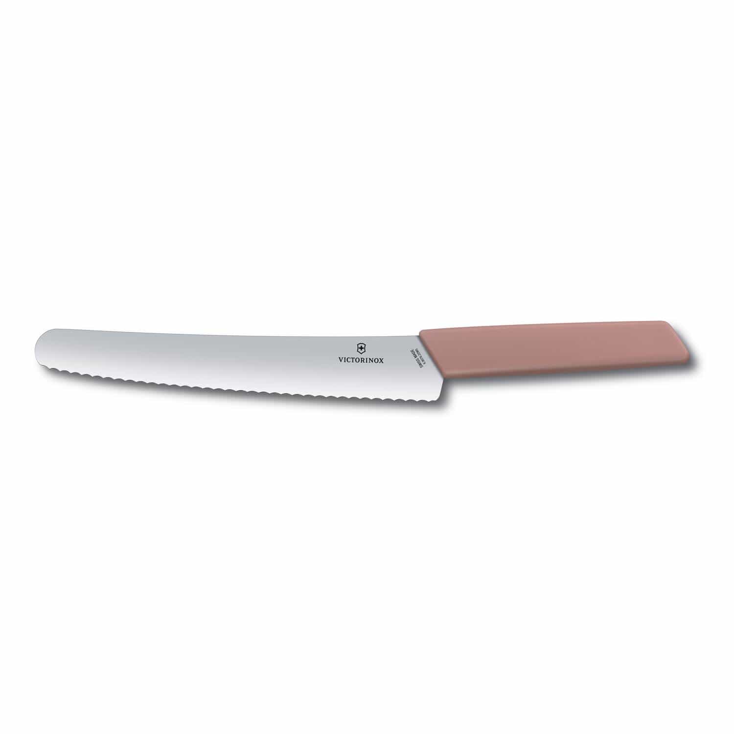 Victorinox Serrated Bread - Pastry Knife 22 cm Pink Handle Swiss Modern