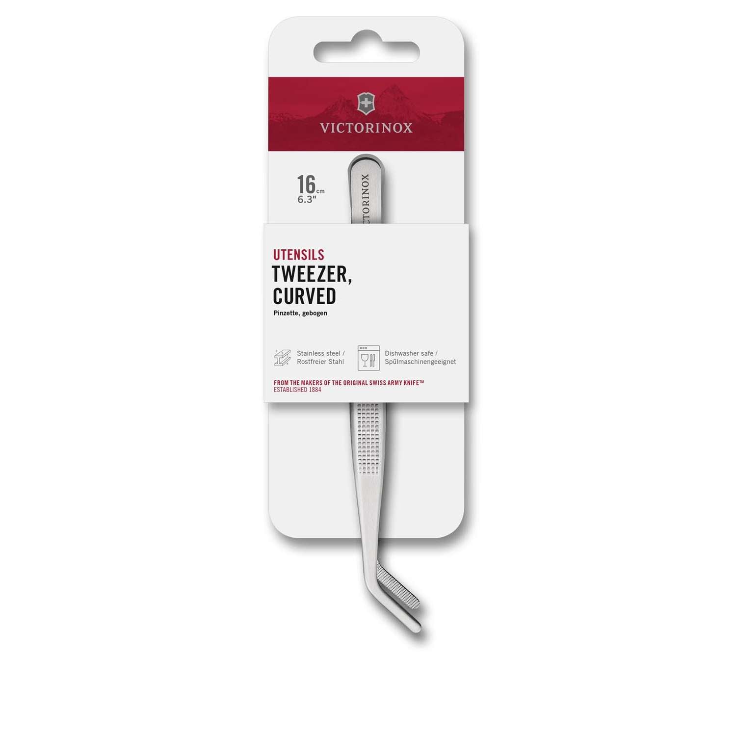 Victorinox General Use Tweezer With Hooked Nose 16 cm 7.6122