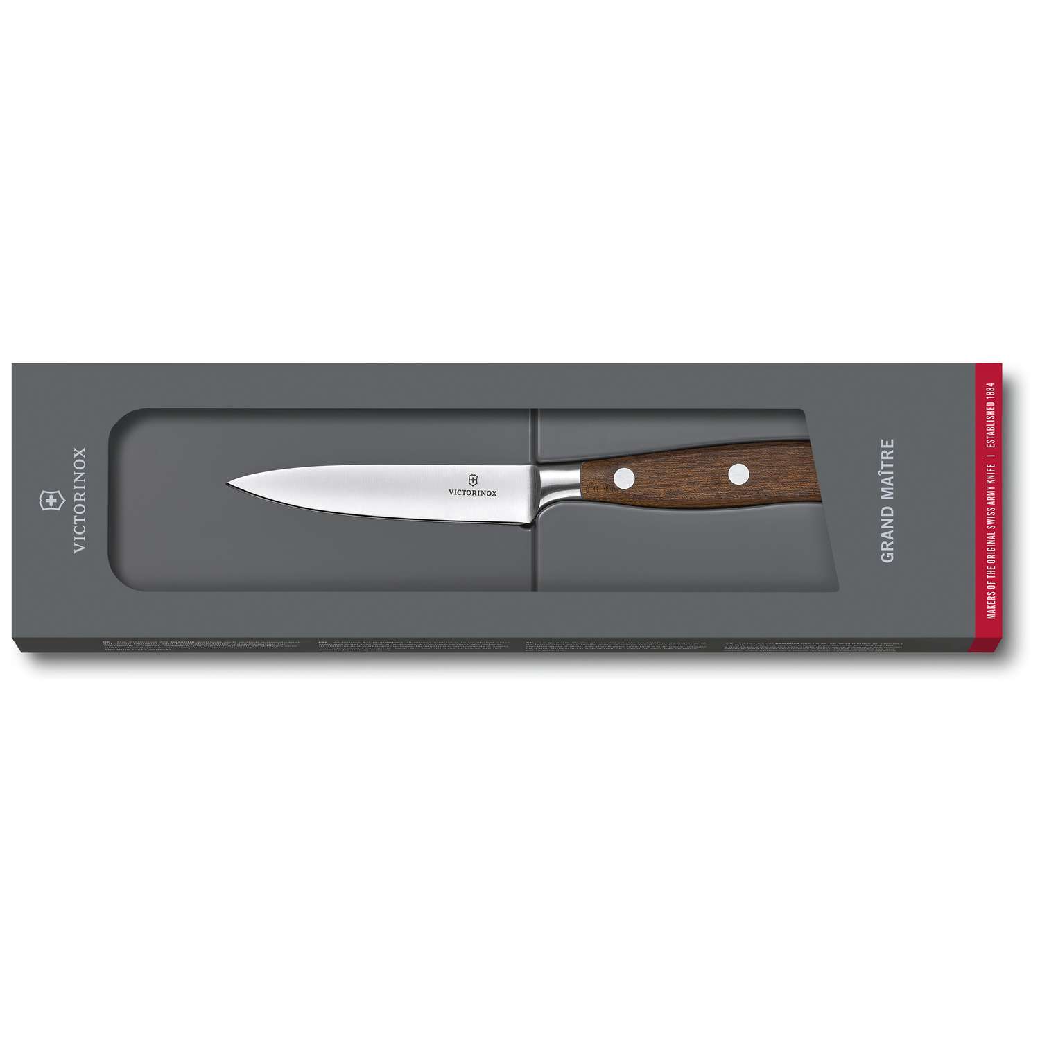 Victorinox Utility Knife with Wooden Handle 10 cm Gift Box Grand Maitre 7.7200.10G