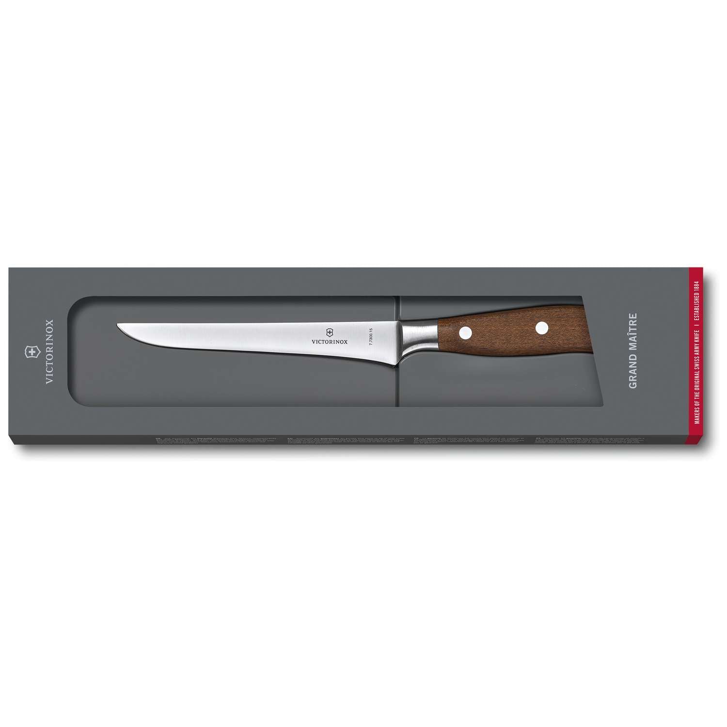 Victorinox Boning Knife 15 cm Wooden Handle Gift Box Grand Maitre 7.7300.15G
